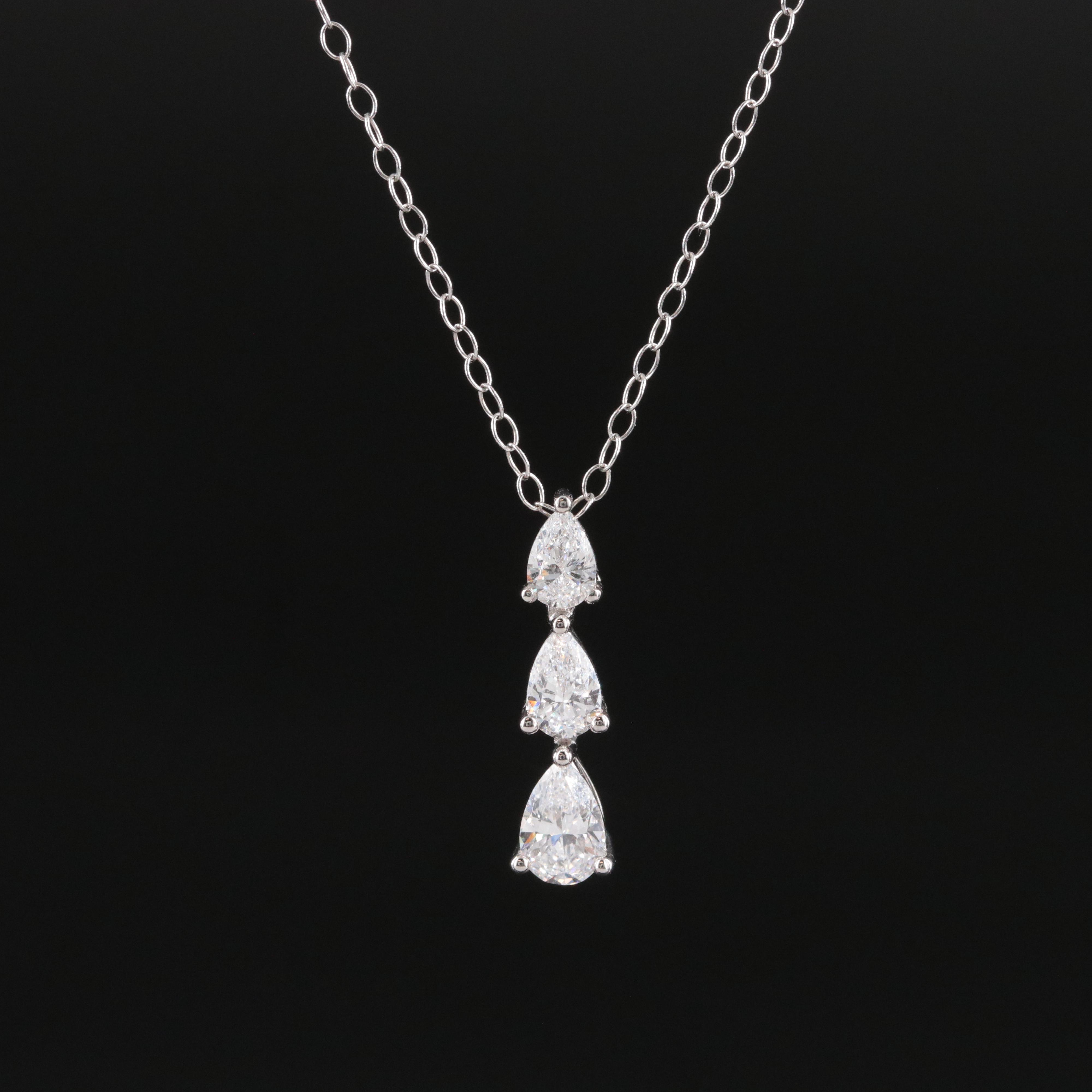 14K 1.00 CTW Lab Grown Diamond Necklace