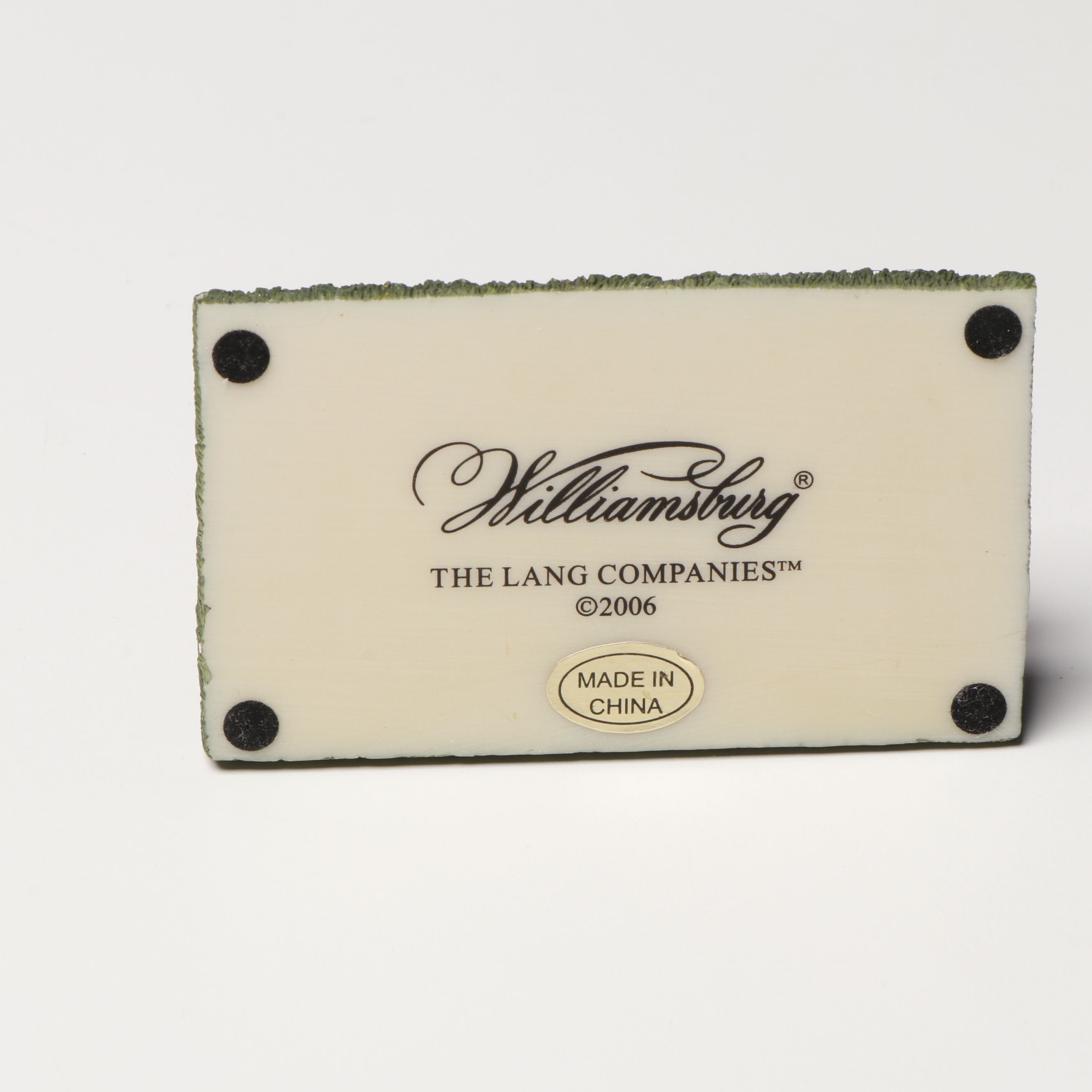 Lang & Wise "Williamsburg" Historic Village Resin Figurines and Accessories