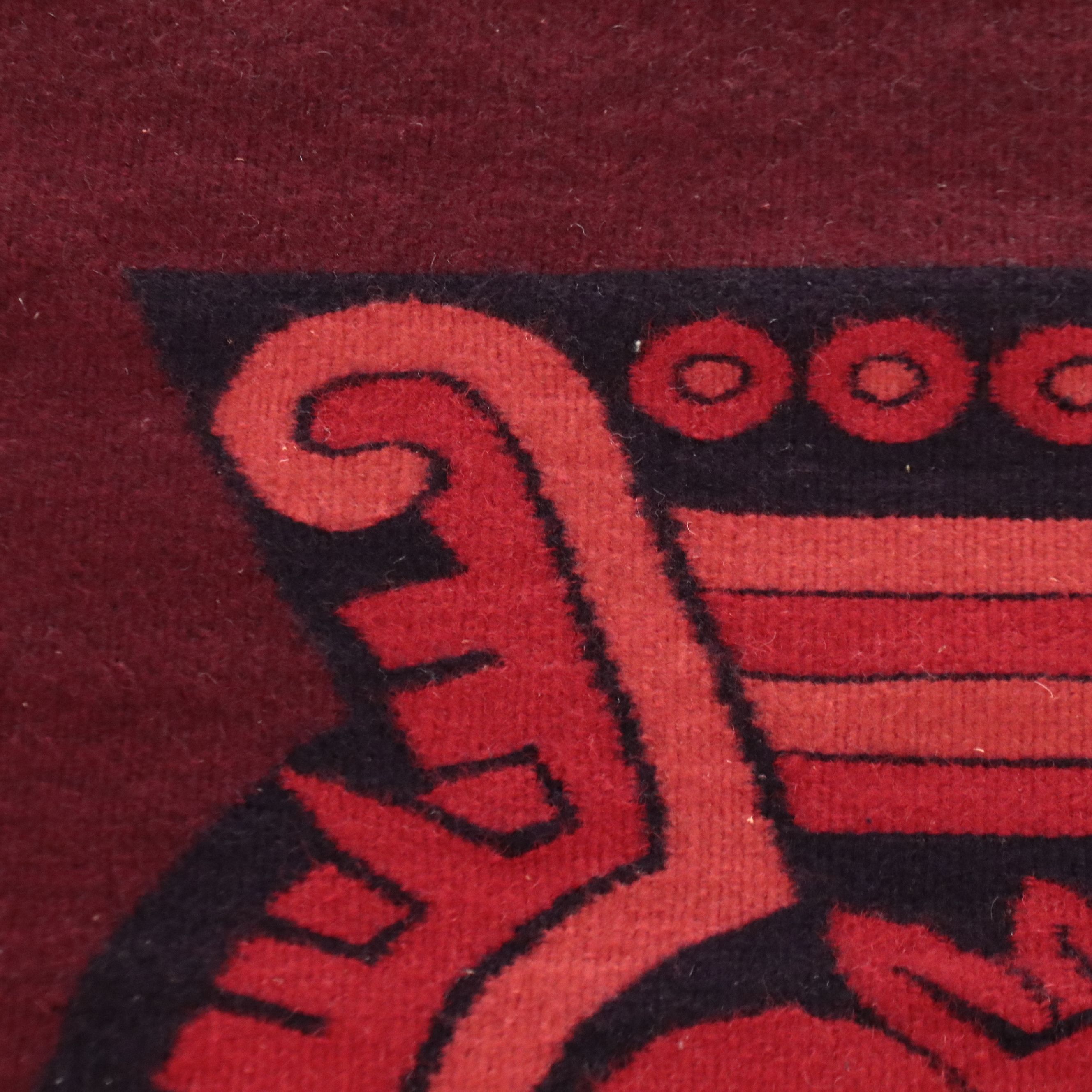 2'7 x 5'3 Handwoven Mexican Zapotec Accent Rug