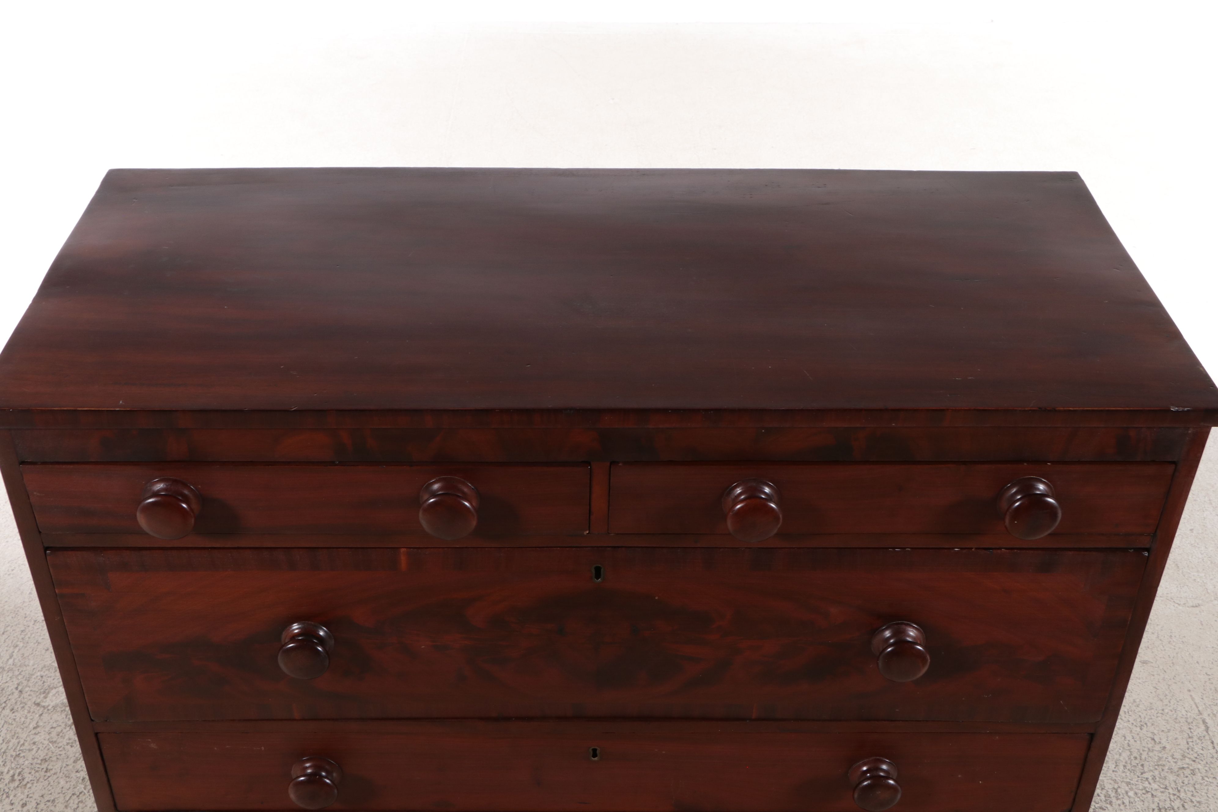 American Empire Mahogany Chest of Drawers, 19th Century
