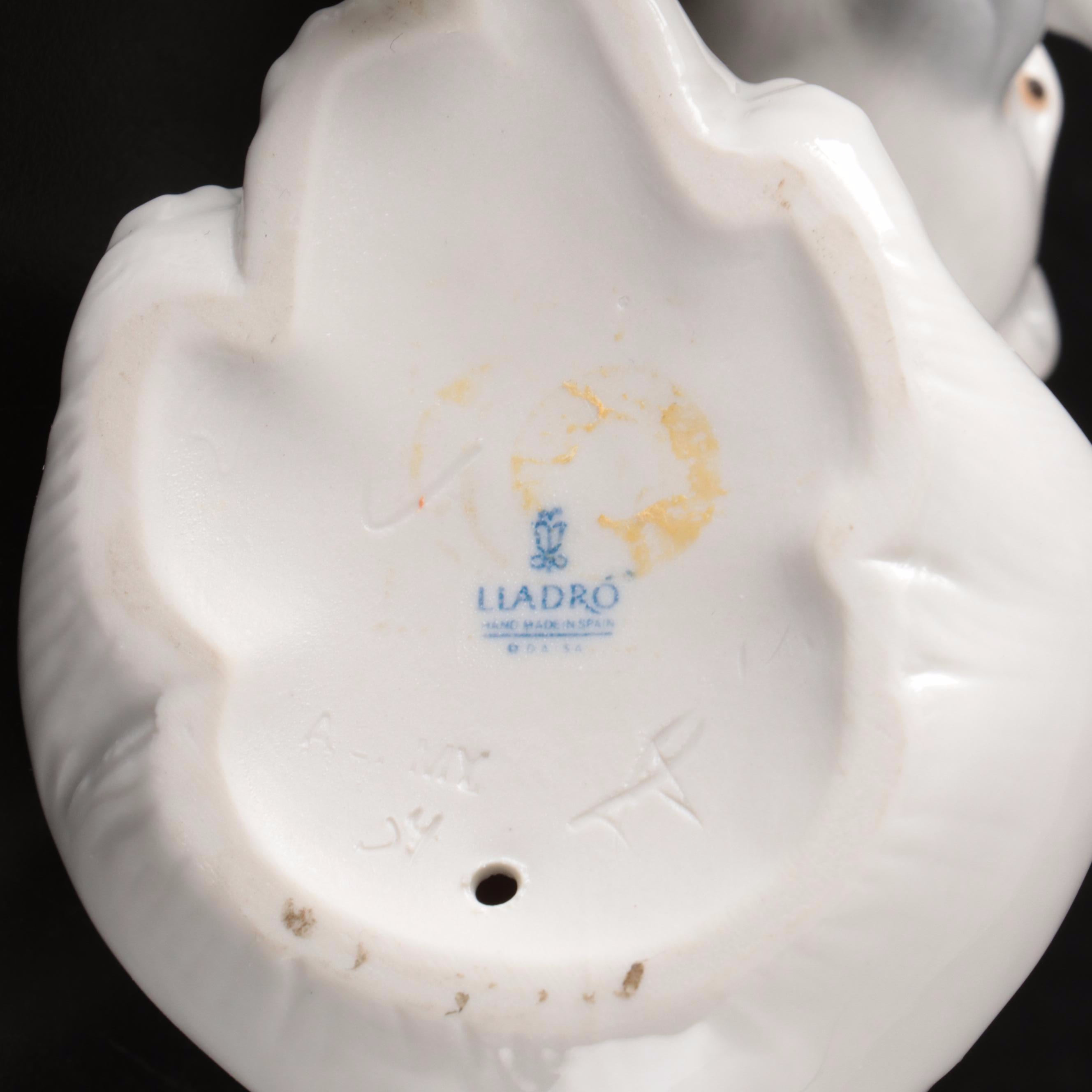 Mats Jonasson Crystal and Lladró Ceramic Polar Bears