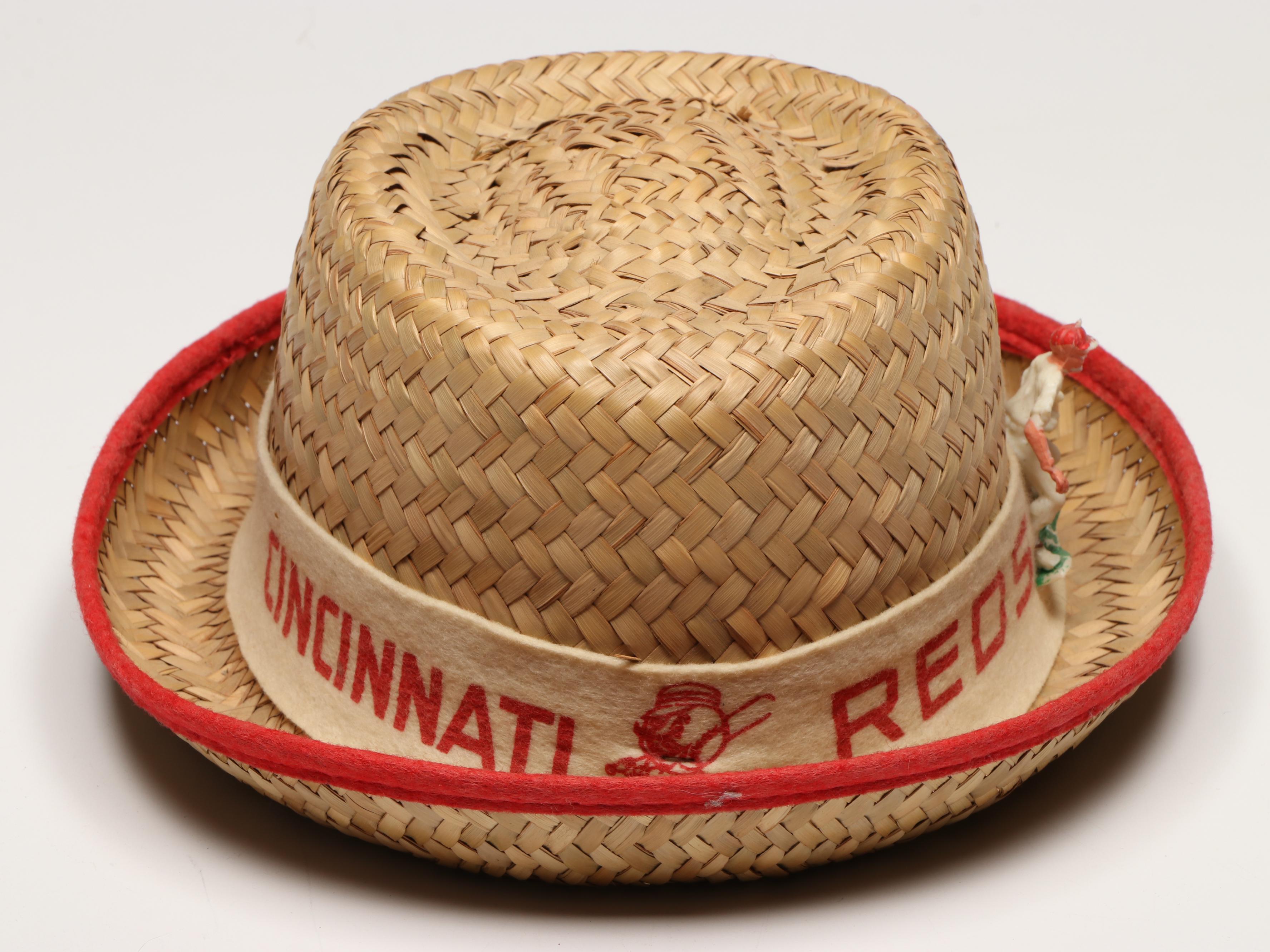 Cincinnati Reds Straw Banded Hats