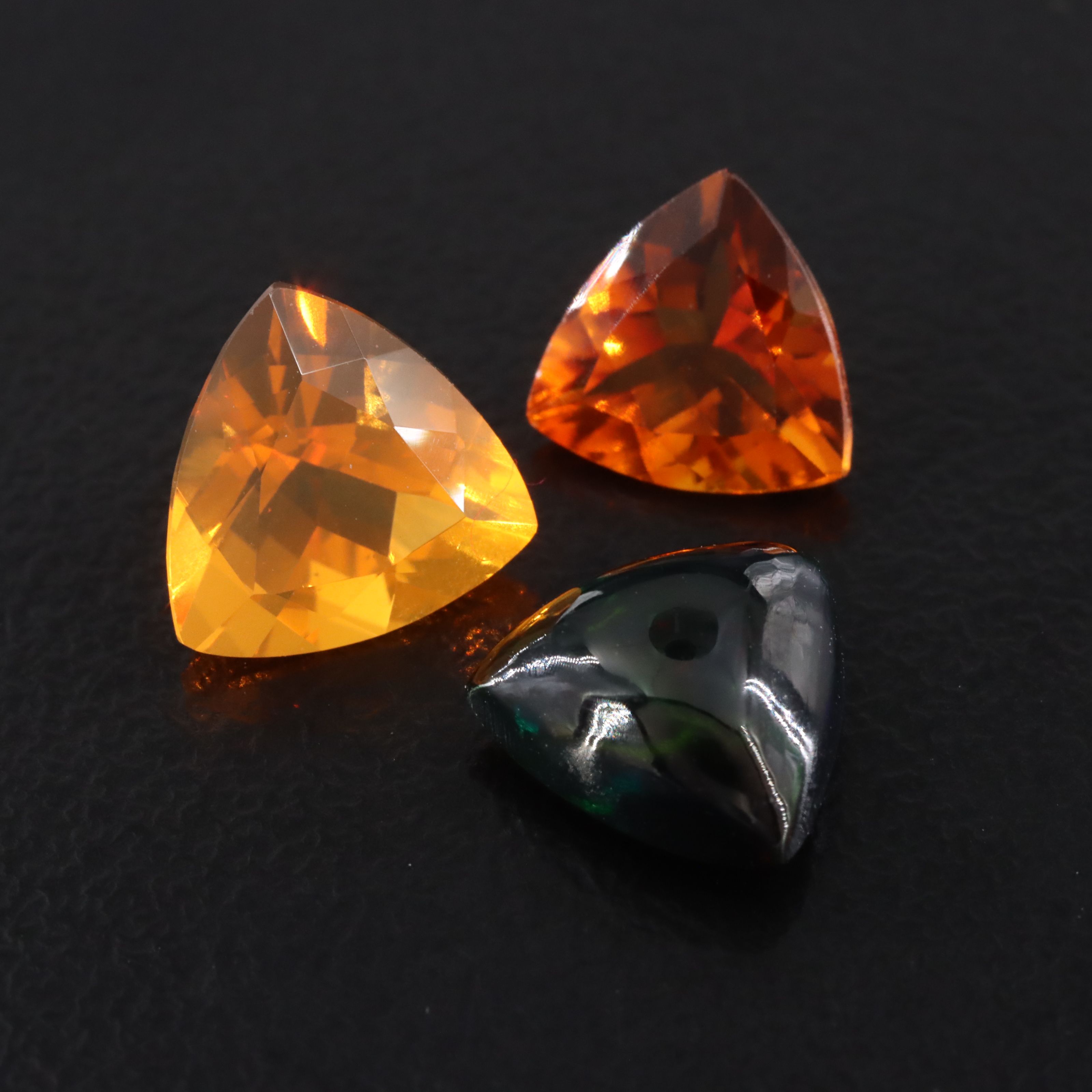 Loose 3.16 CTW Fire Opal and Citrine Lot