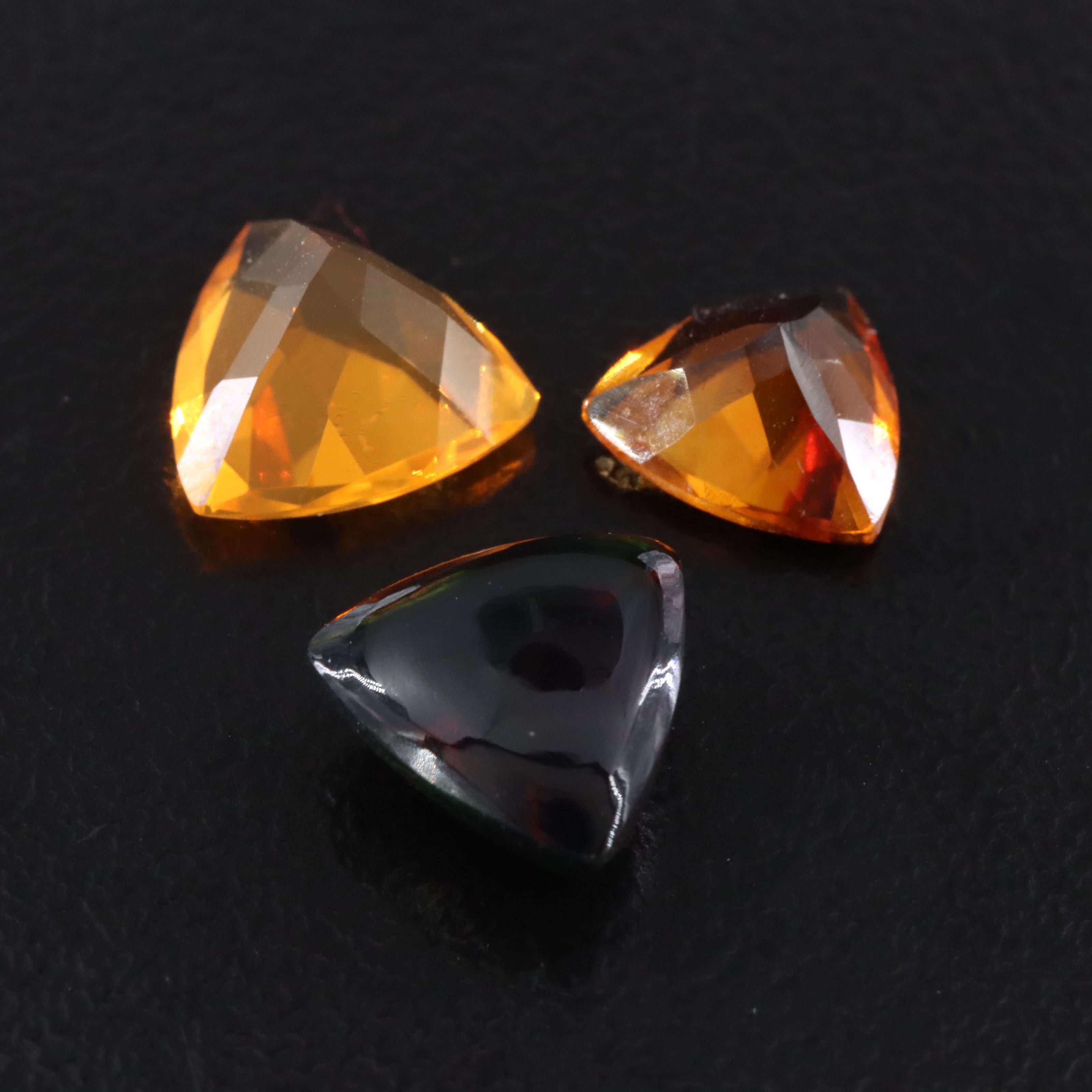 Loose 3.16 CTW Fire Opal and Citrine Lot