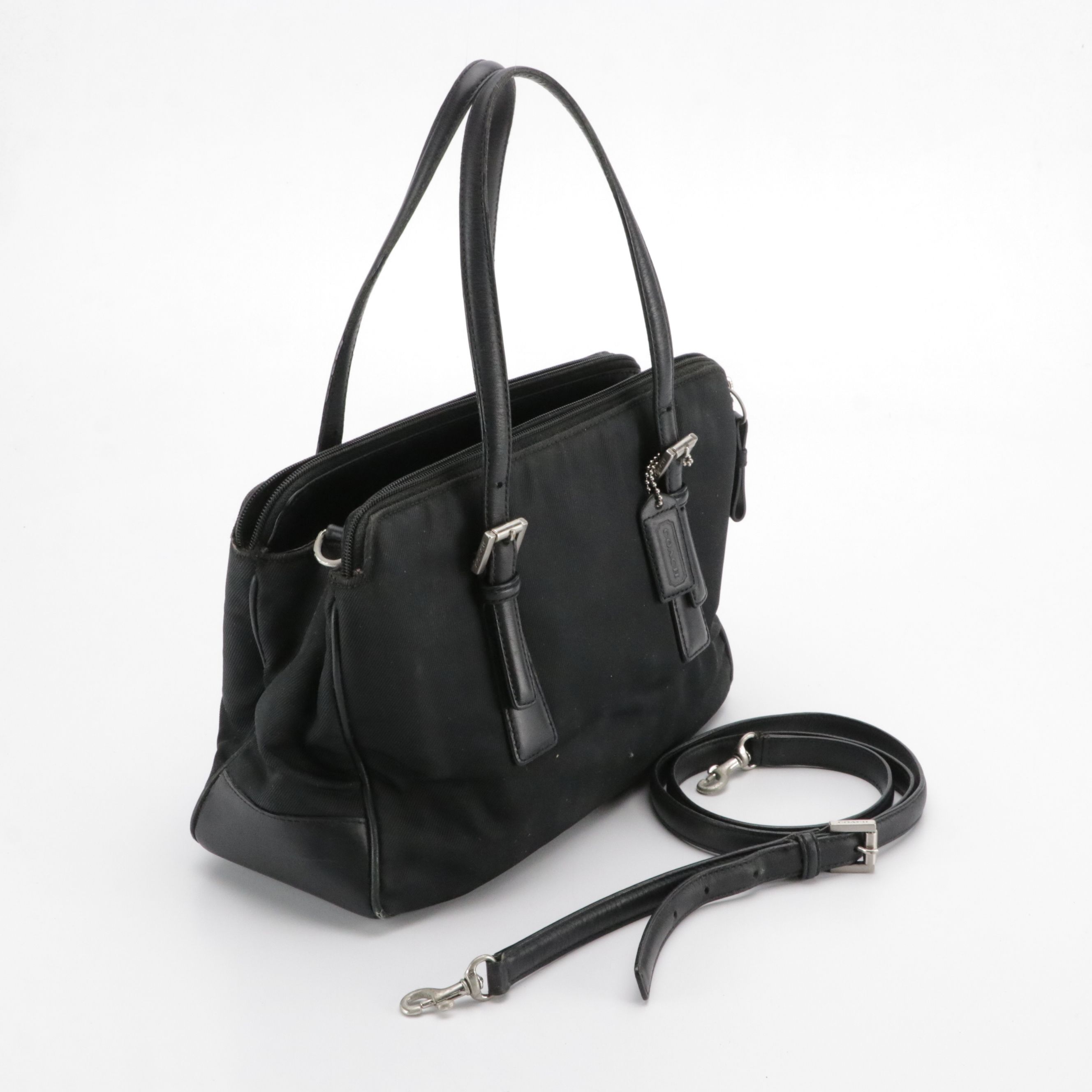 Coach Mercer Nylon Twill Textile and Leather Two-Way Bag
