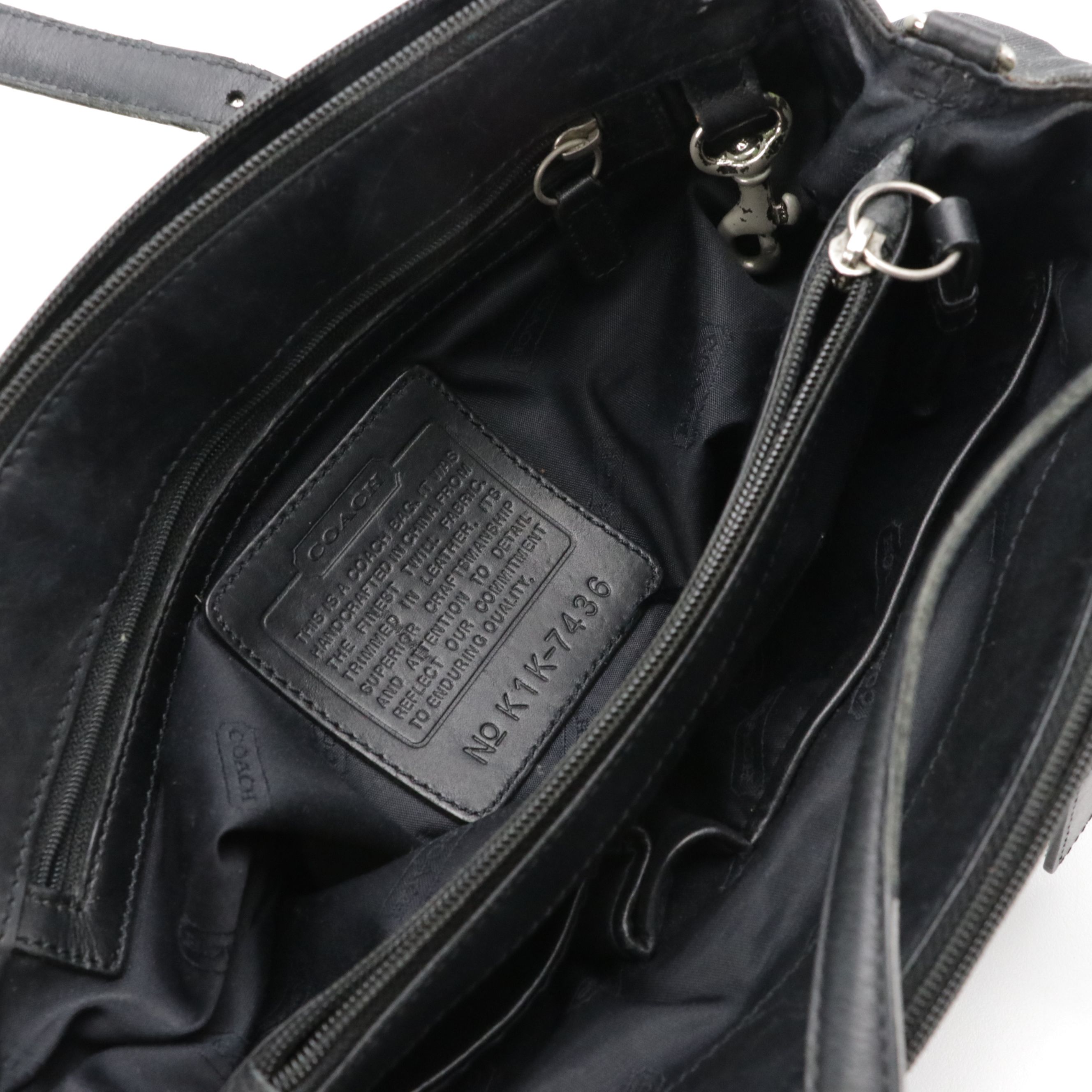 Coach Mercer Nylon Twill Textile and Leather Two-Way Bag