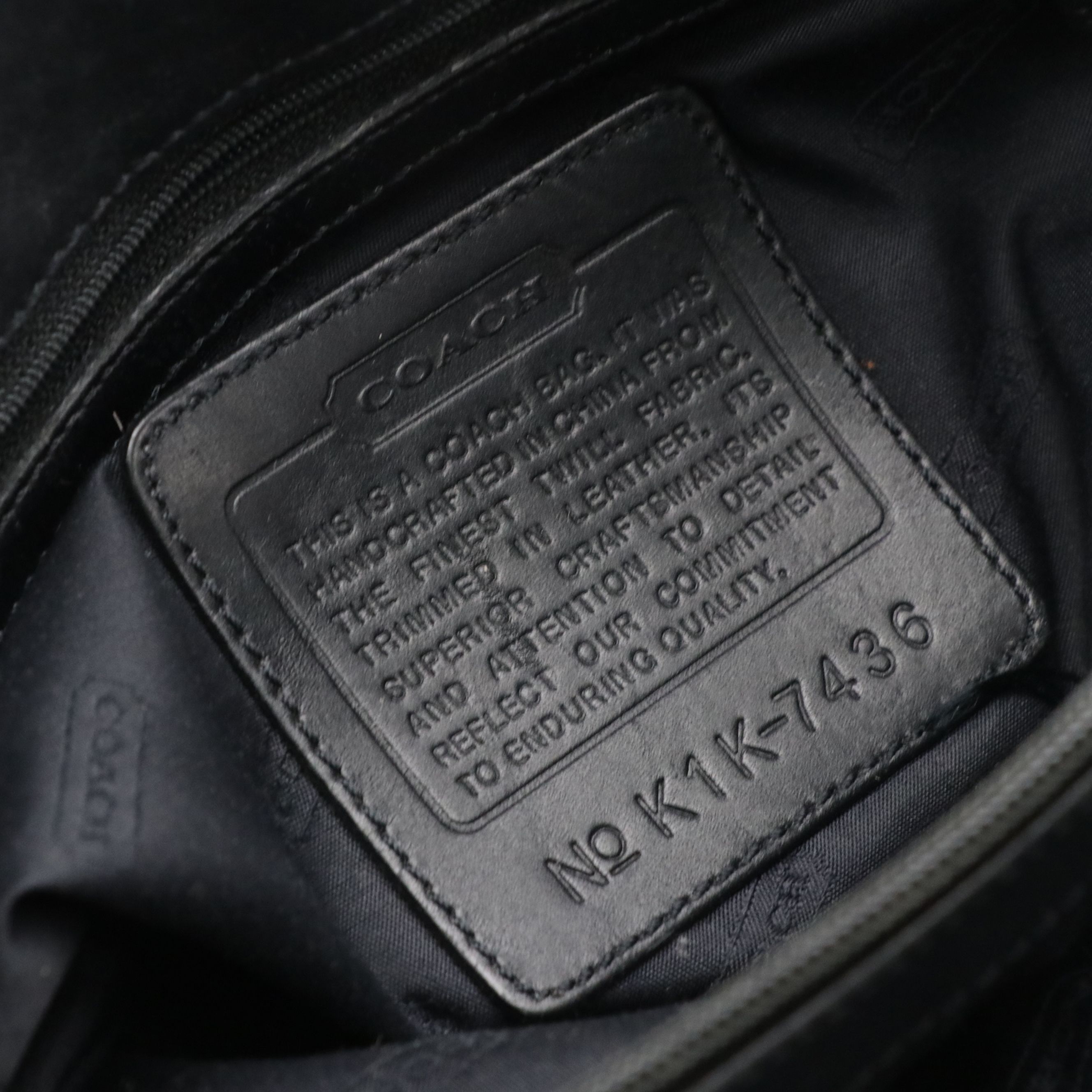 Coach Mercer Nylon Twill Textile and Leather Two-Way Bag