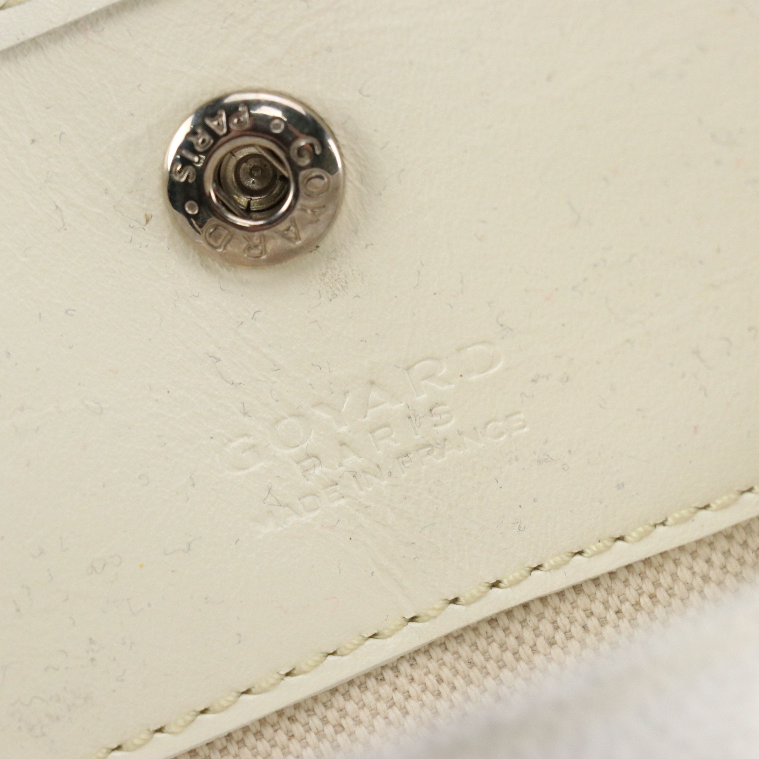 Goyard Saint Louis GM Reversible Tote Bag in White Coated Canvas