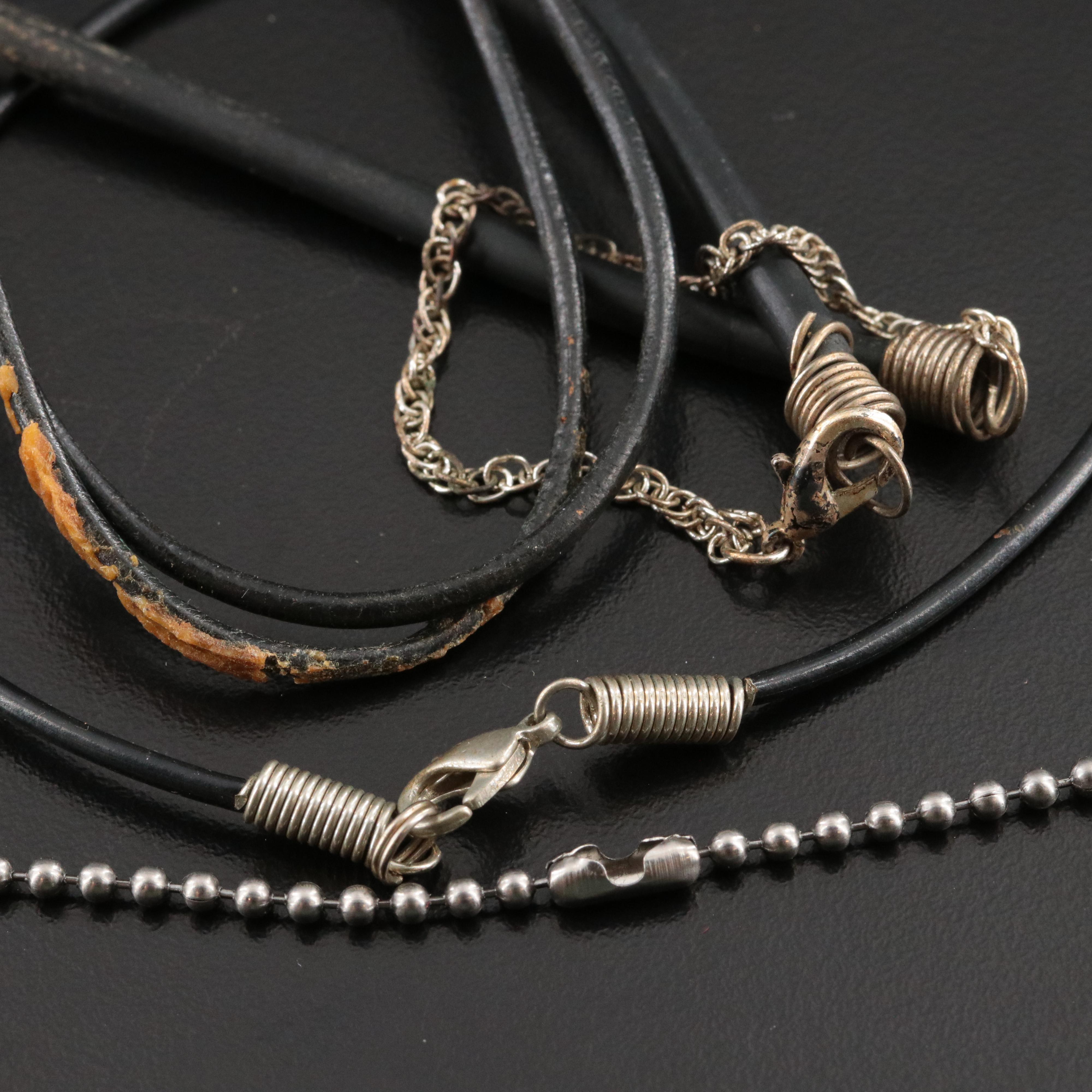 Necklace Collection Featuring Sterling, Goldstone Glass and Amethyst