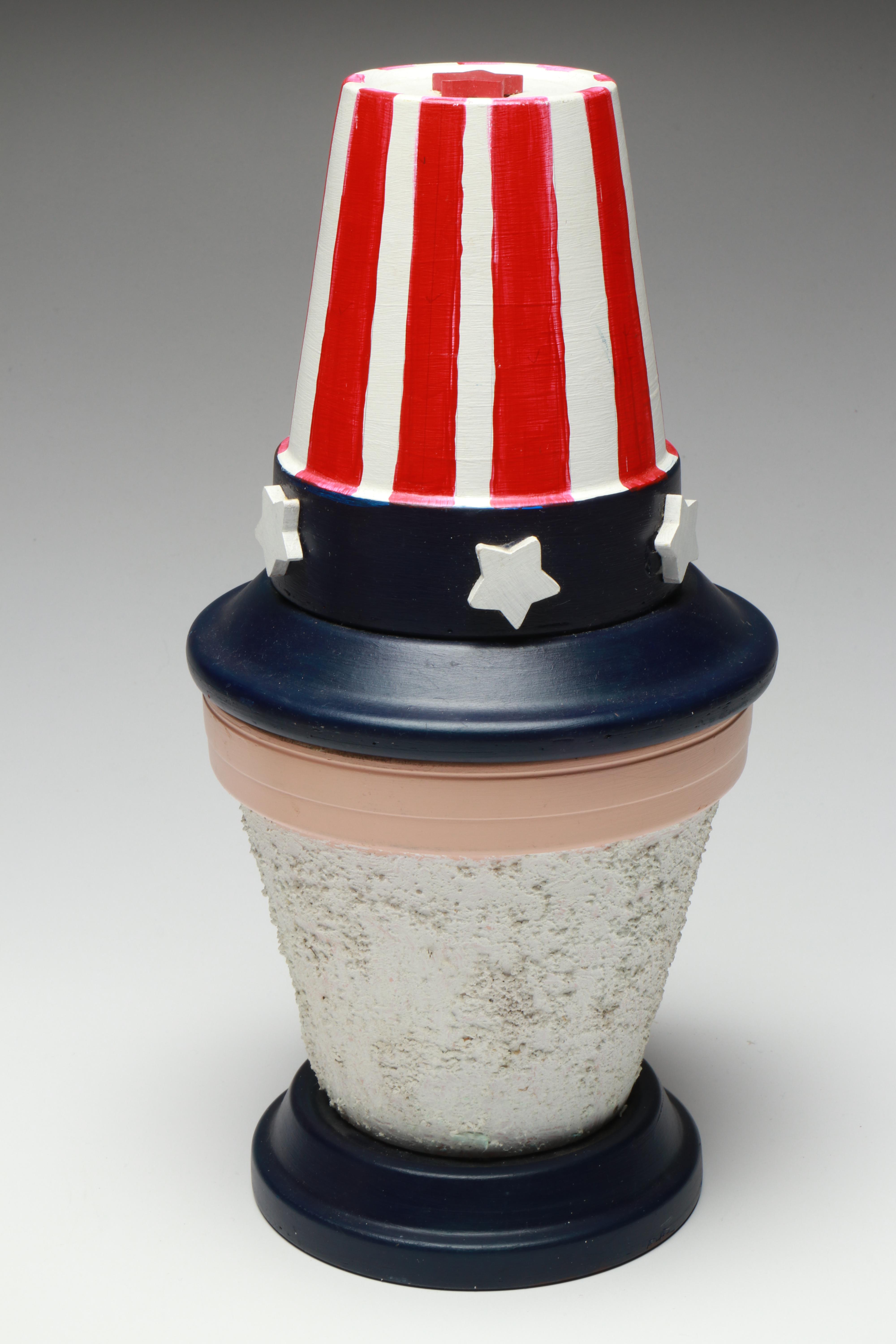 Carver Dan's Intarsia Statue of Liberty Puzzle Box with More Seasonal Décor