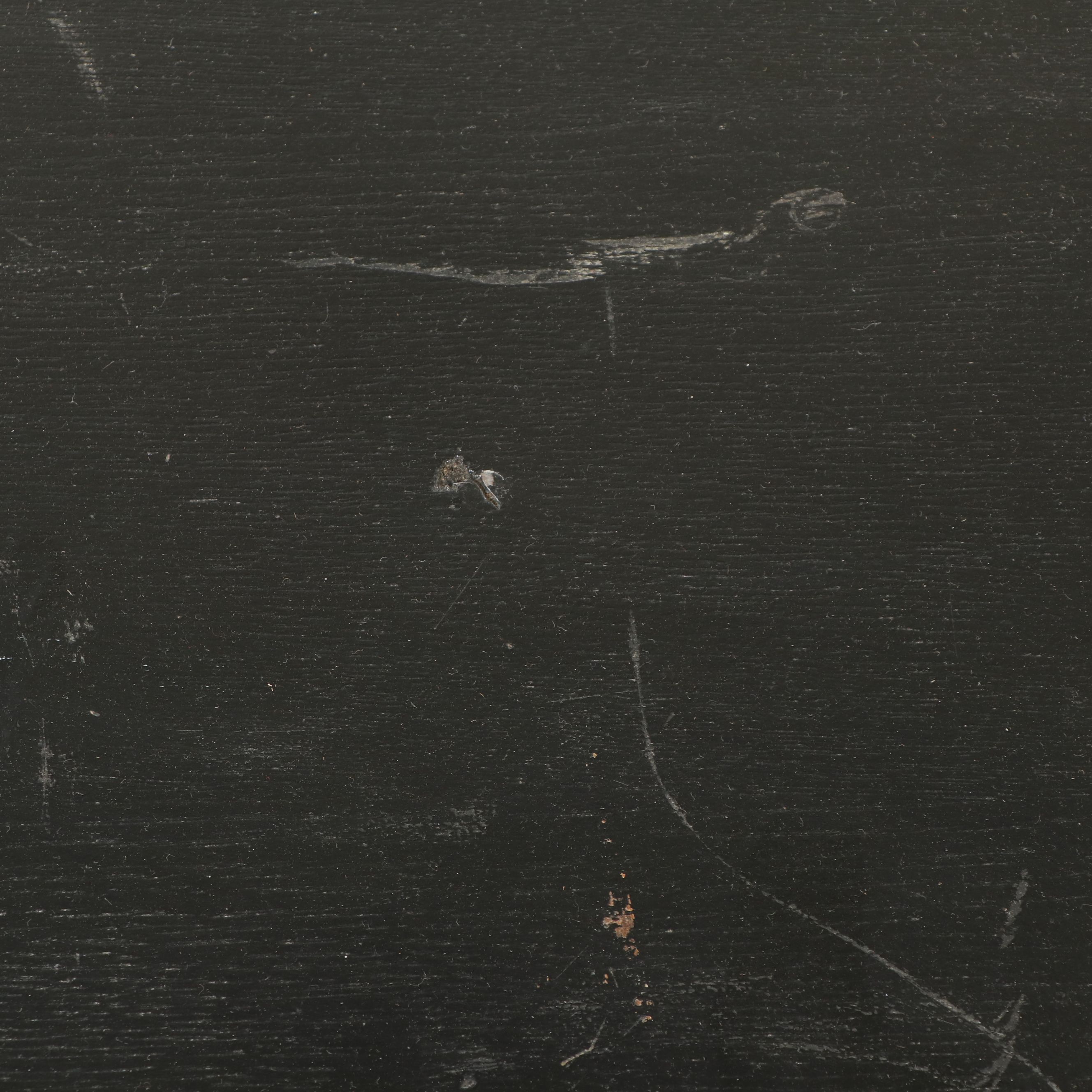 Mid Century Modern Style Painted Wood Single-Drawer Two-Tier Coffee Table