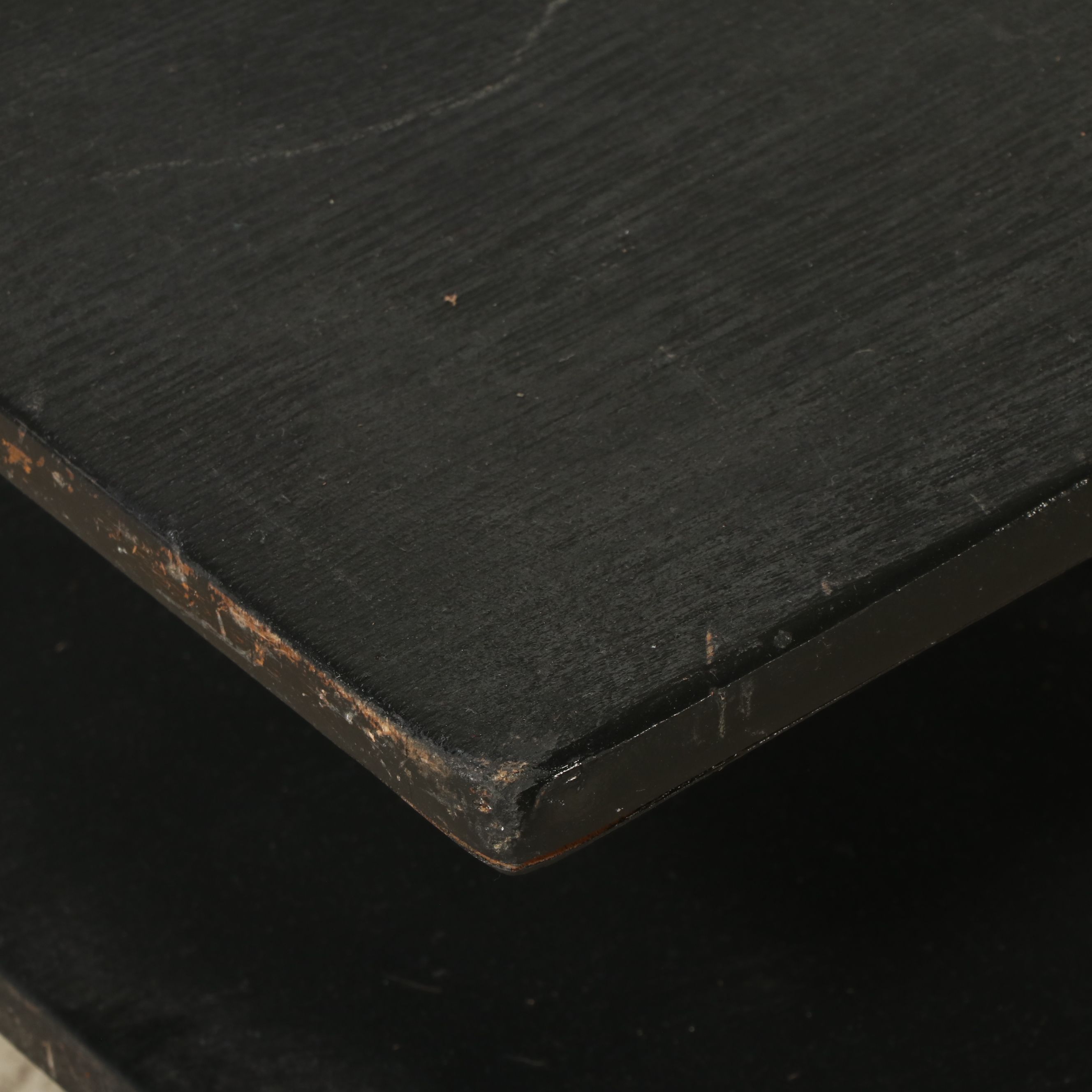 Mid Century Modern Style Painted Wood Single-Drawer Two-Tier Coffee Table