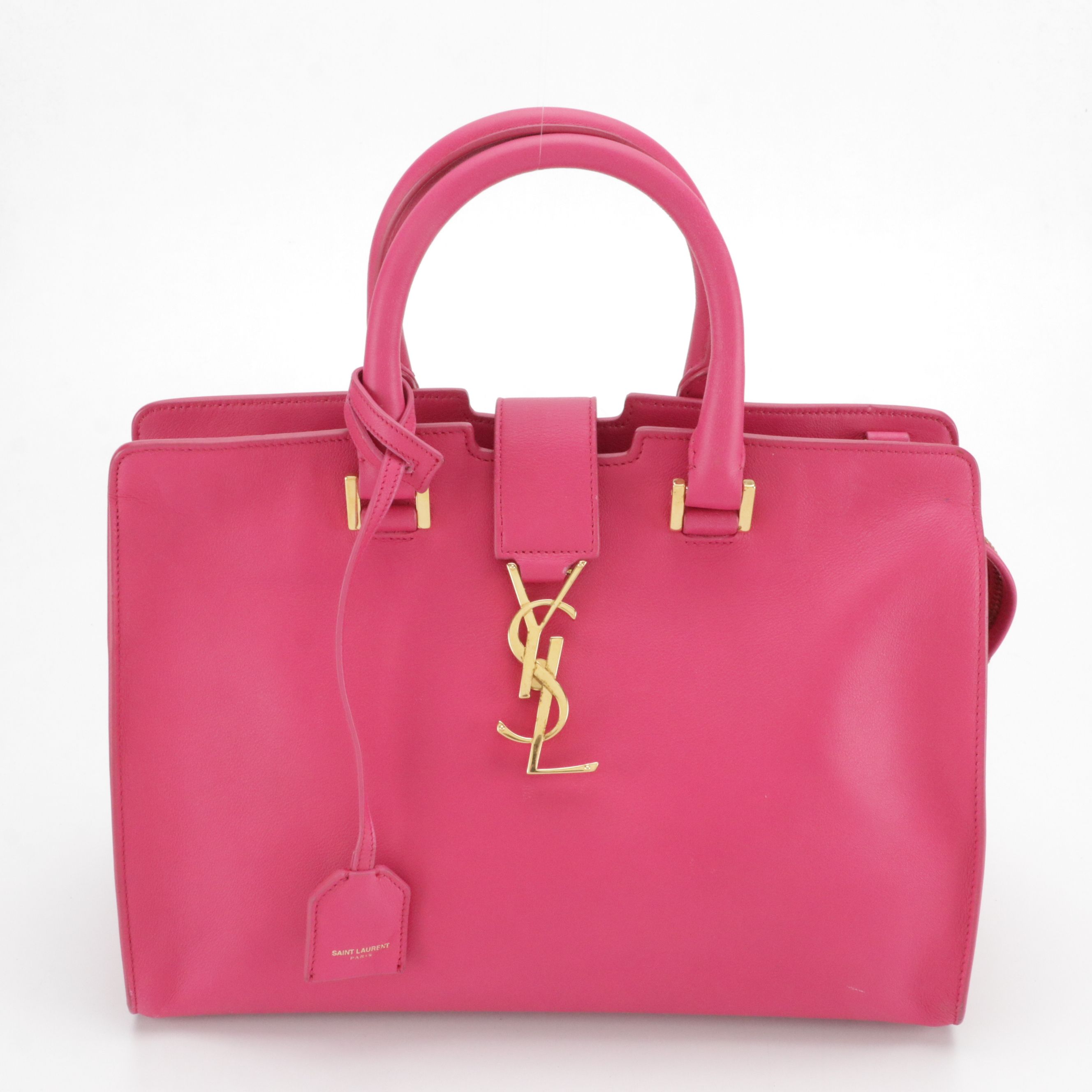 Saint Laurent Two Way Bag in Pink Leather