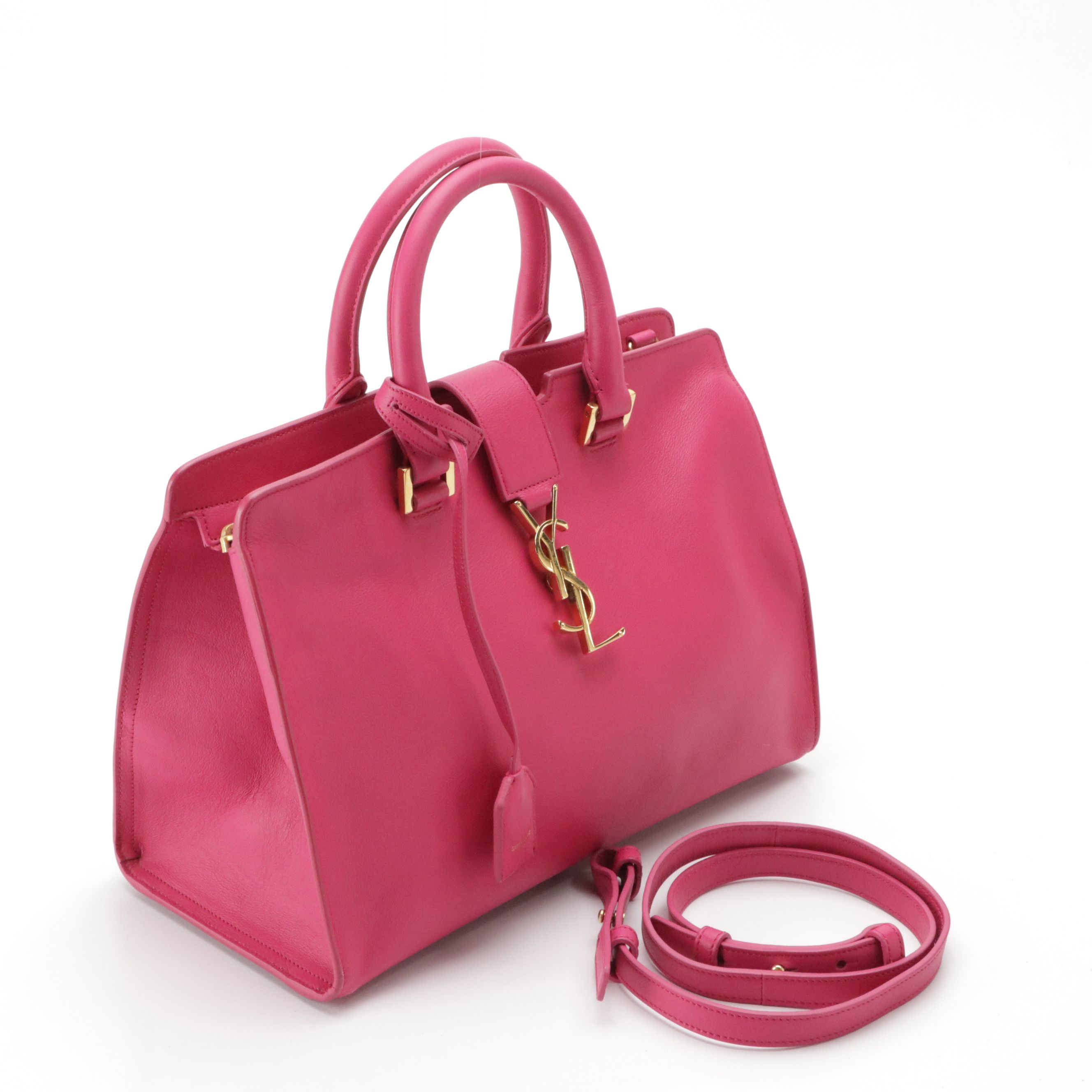 Saint Laurent Two Way Bag in Pink Leather
