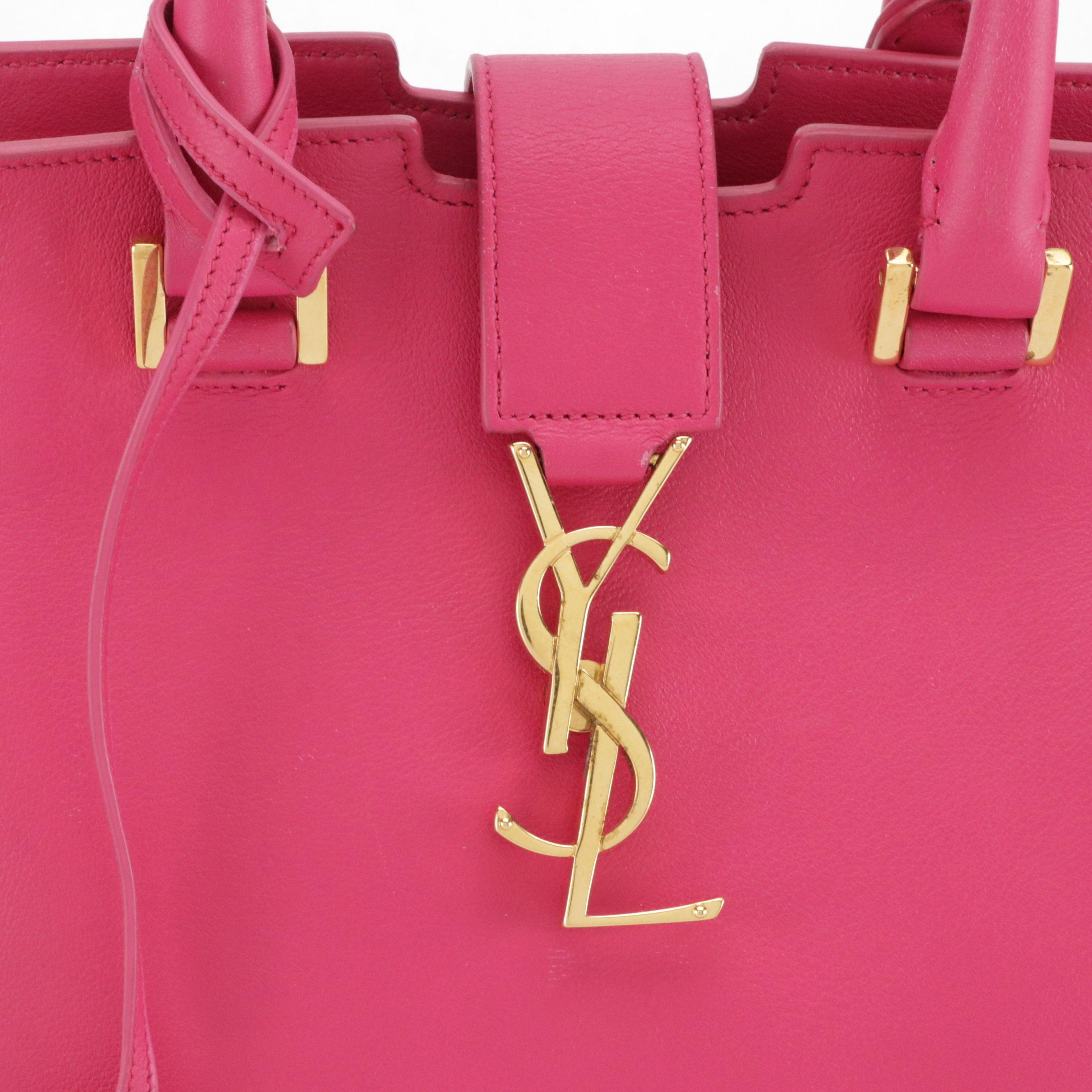 Saint Laurent Two Way Bag in Pink Leather