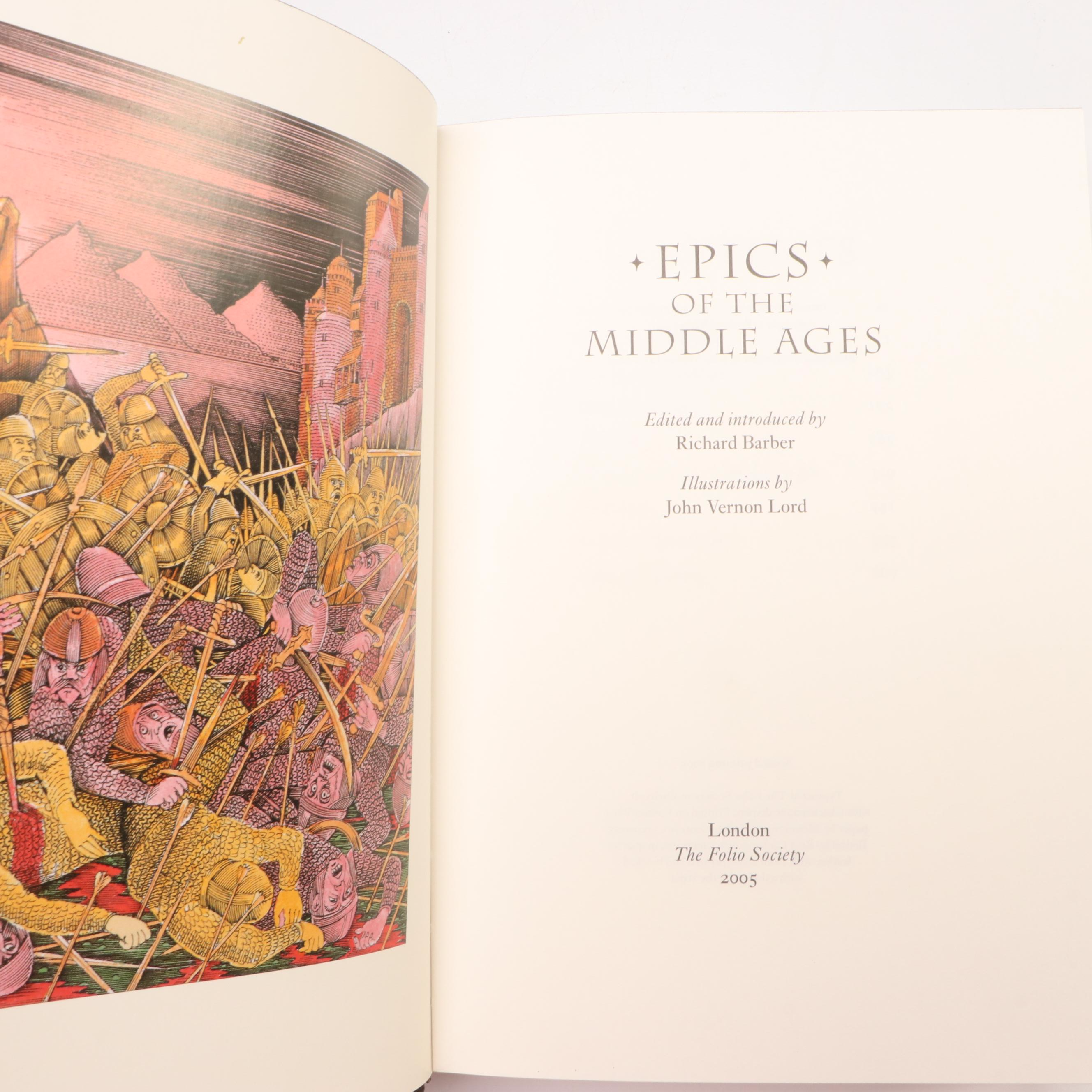 Folio Society "Epics of the Middle Ages" Edited by Richard Barber and More Books