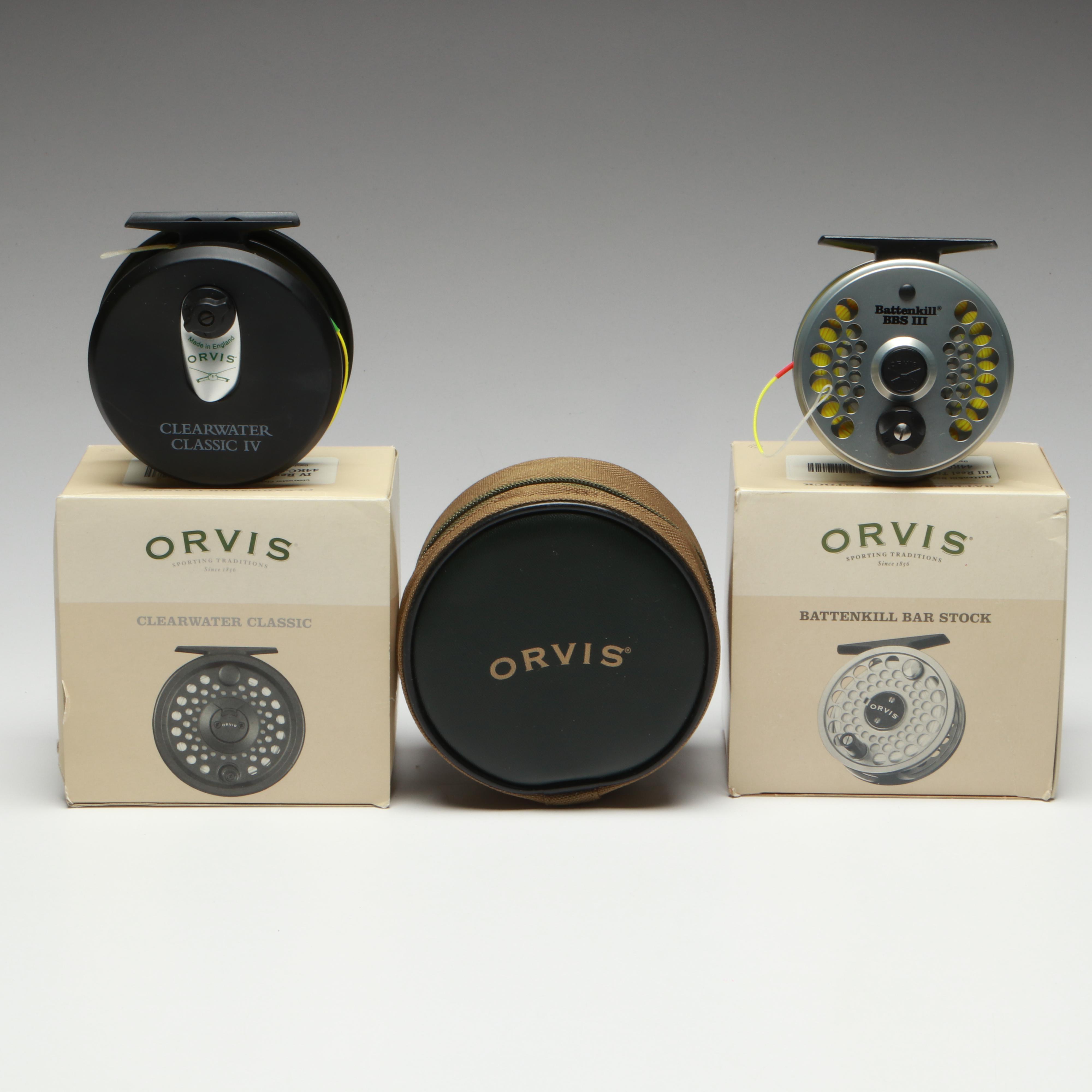 Orvis Clearwater Classic and Battenkill Bar Stock Fishing Reels