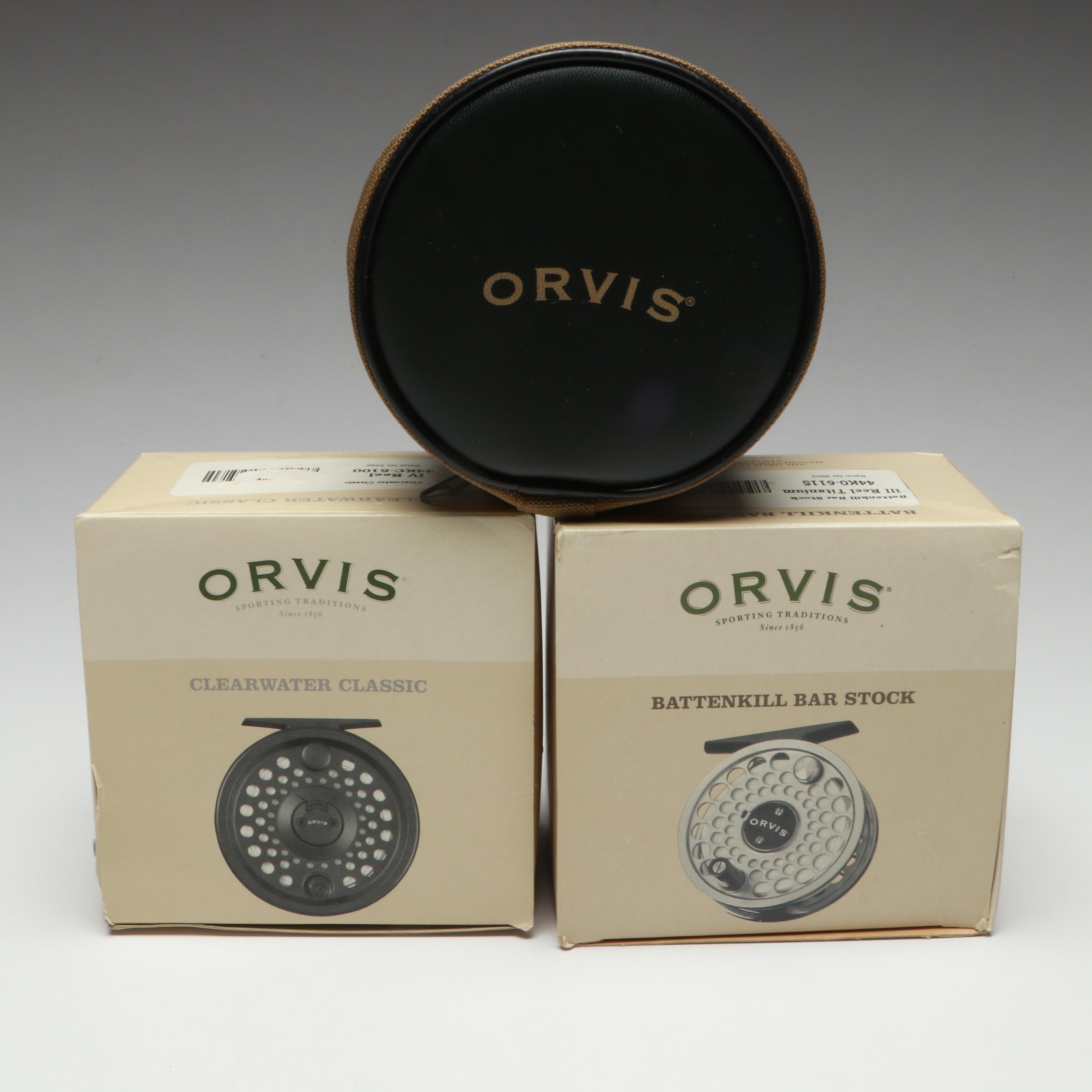 Orvis Clearwater Classic and Battenkill Bar Stock Fishing Reels