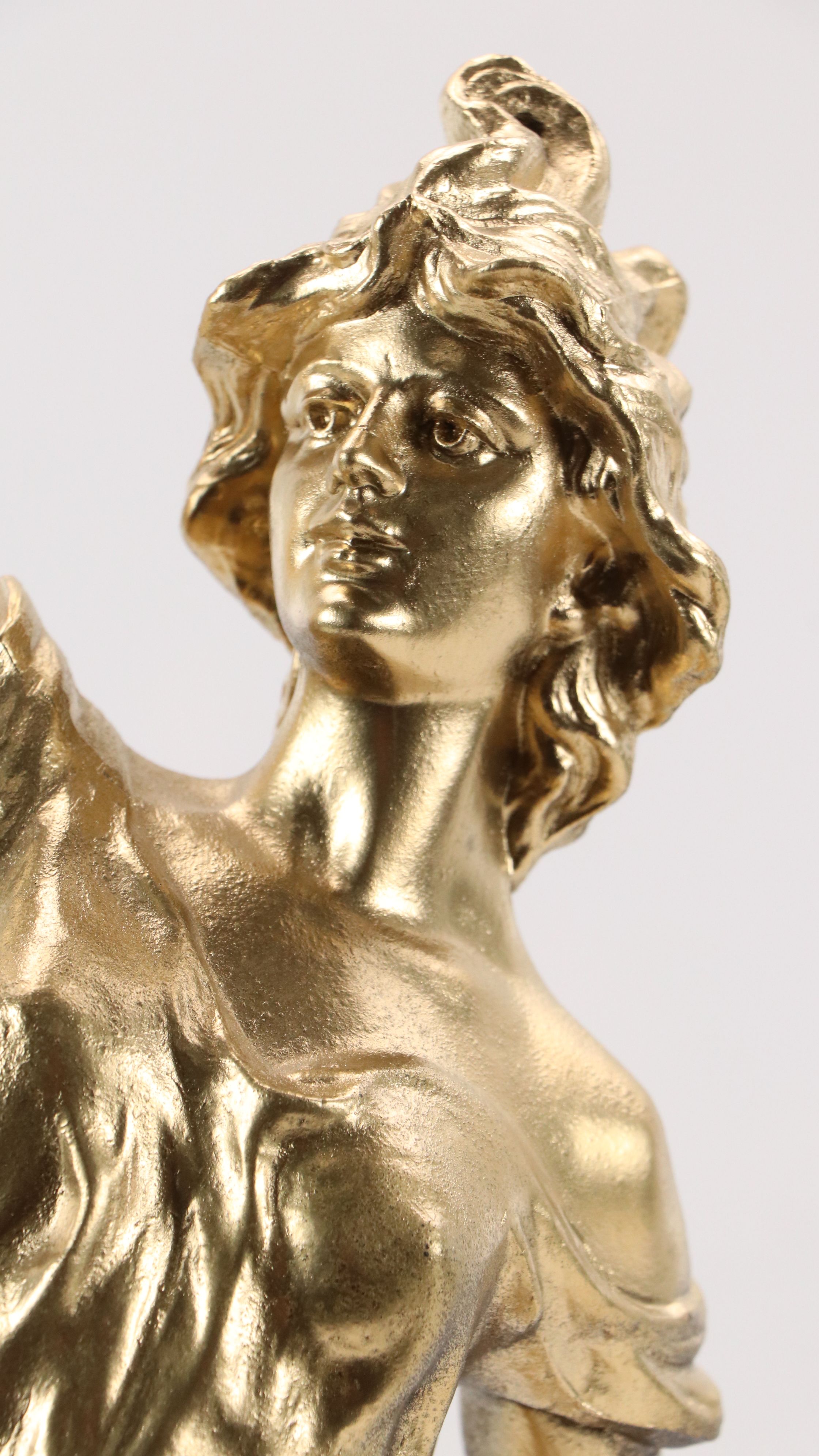 Gilt Spelter Figural Sculpture "L'Industrie"