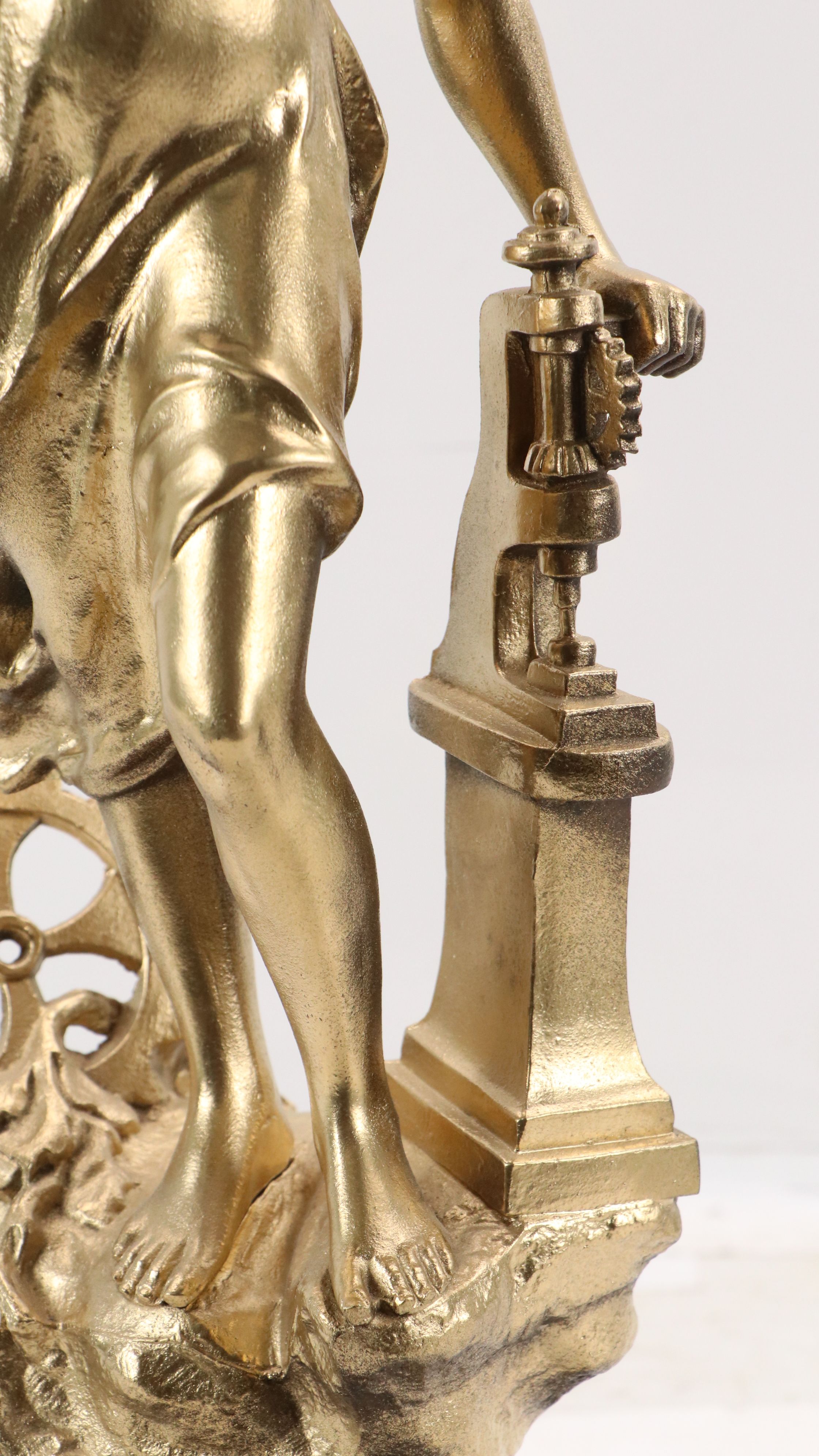 Gilt Spelter Figural Sculpture "L'Industrie"