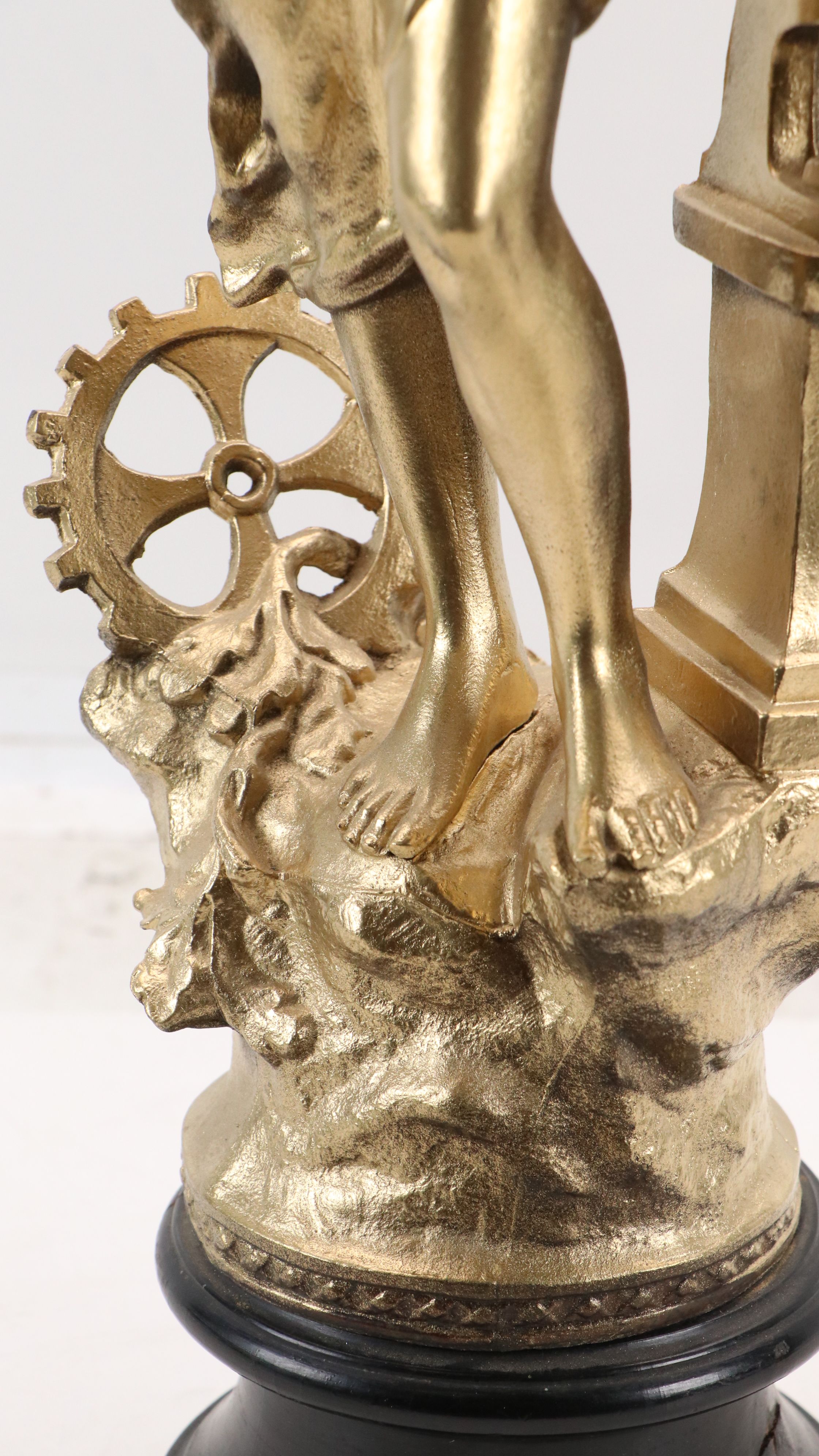 Gilt Spelter Figural Sculpture "L'Industrie"