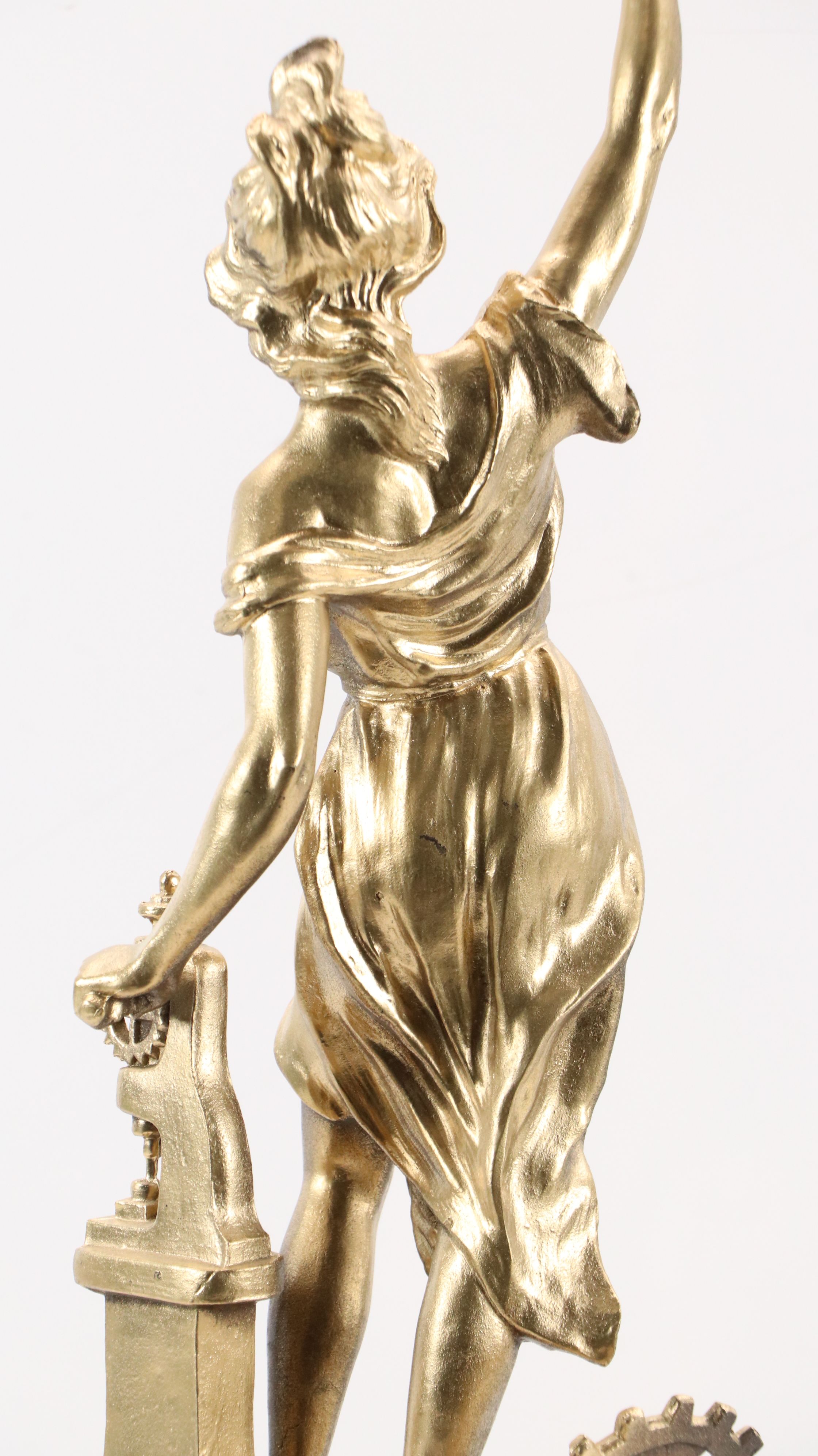 Gilt Spelter Figural Sculpture "L'Industrie"