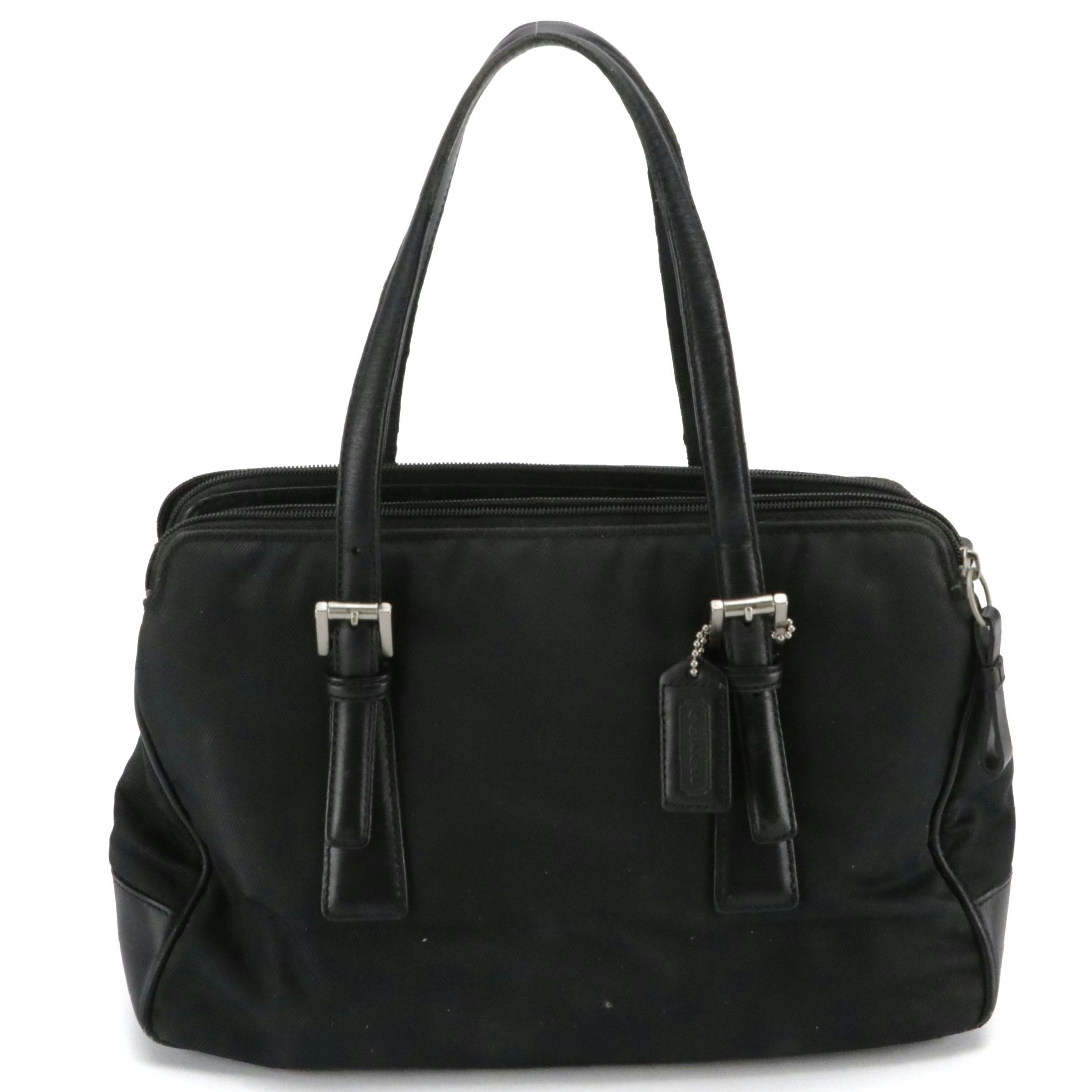 Coach Mercer Nylon Twill Textile and Leather Two-Way Bag