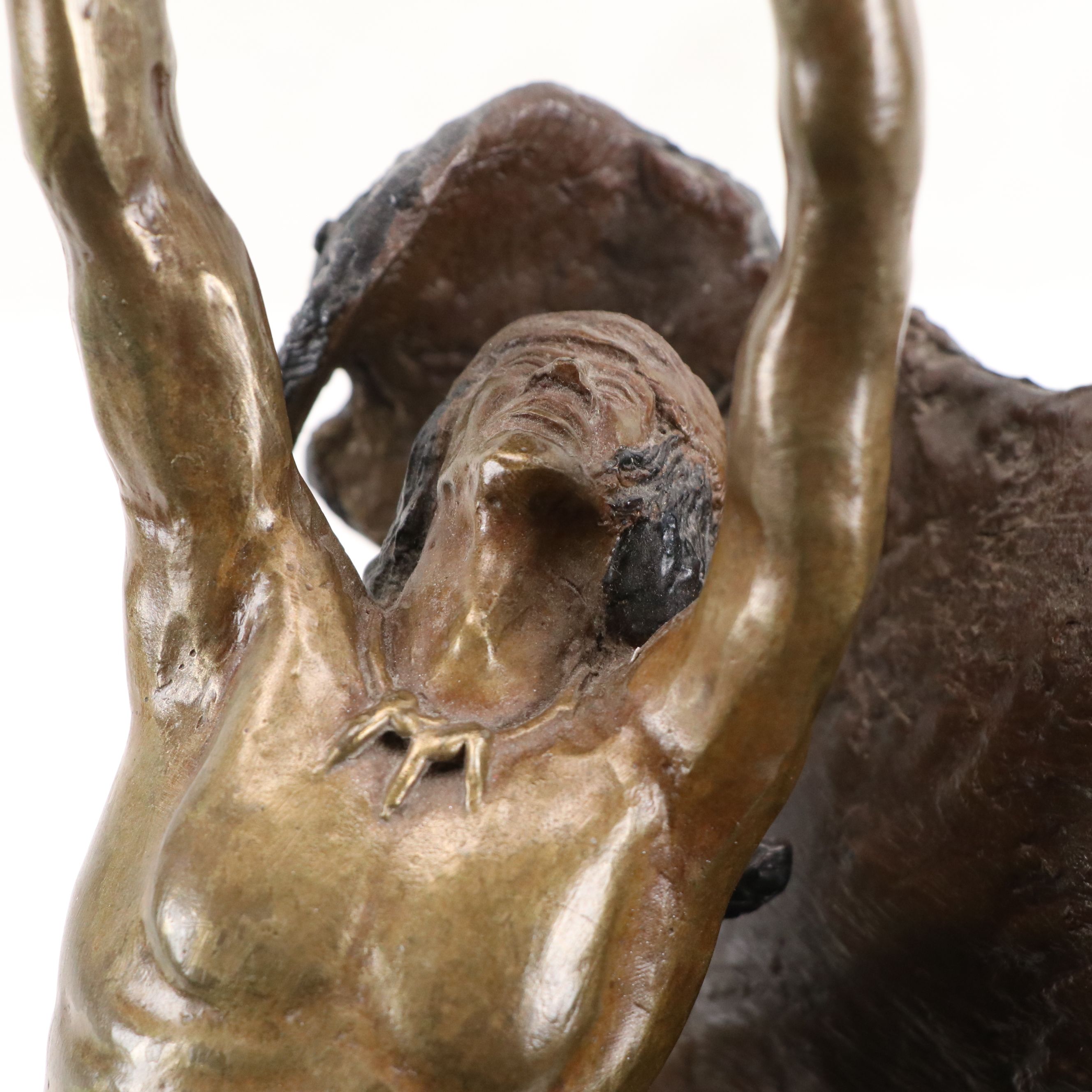 Wally Shoop Cast Bronze Sculpture "Spirit I (Eagle Catcher)," 1986
