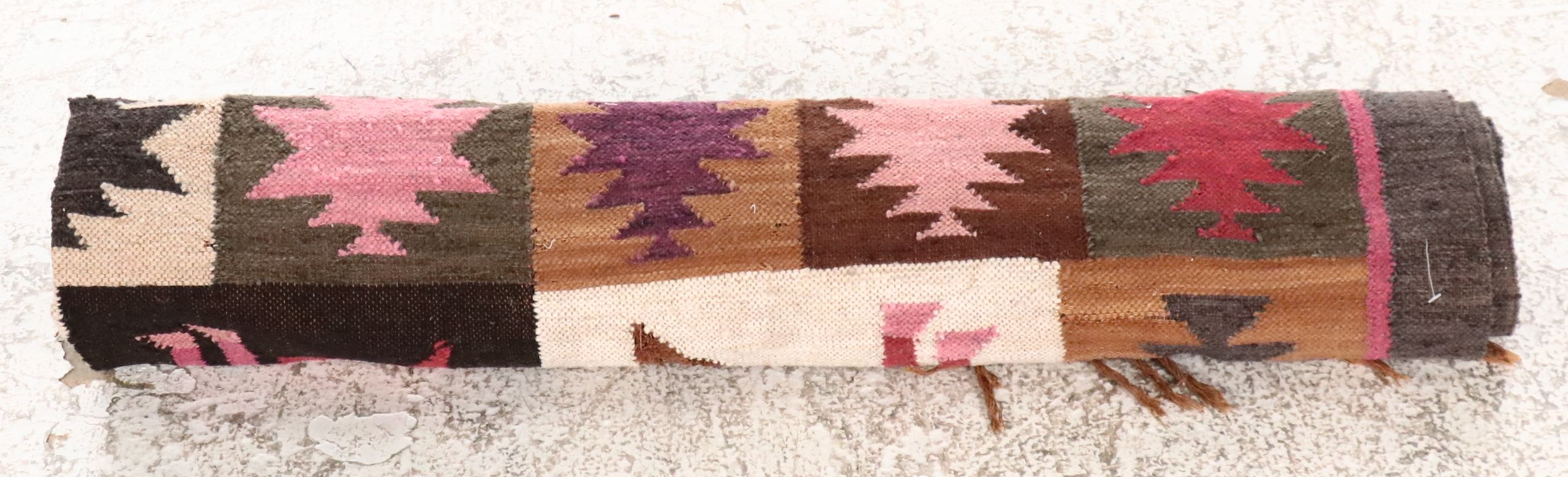 5'6 x 7'2 Handwoven Andean Grid Pictorial Area Rug