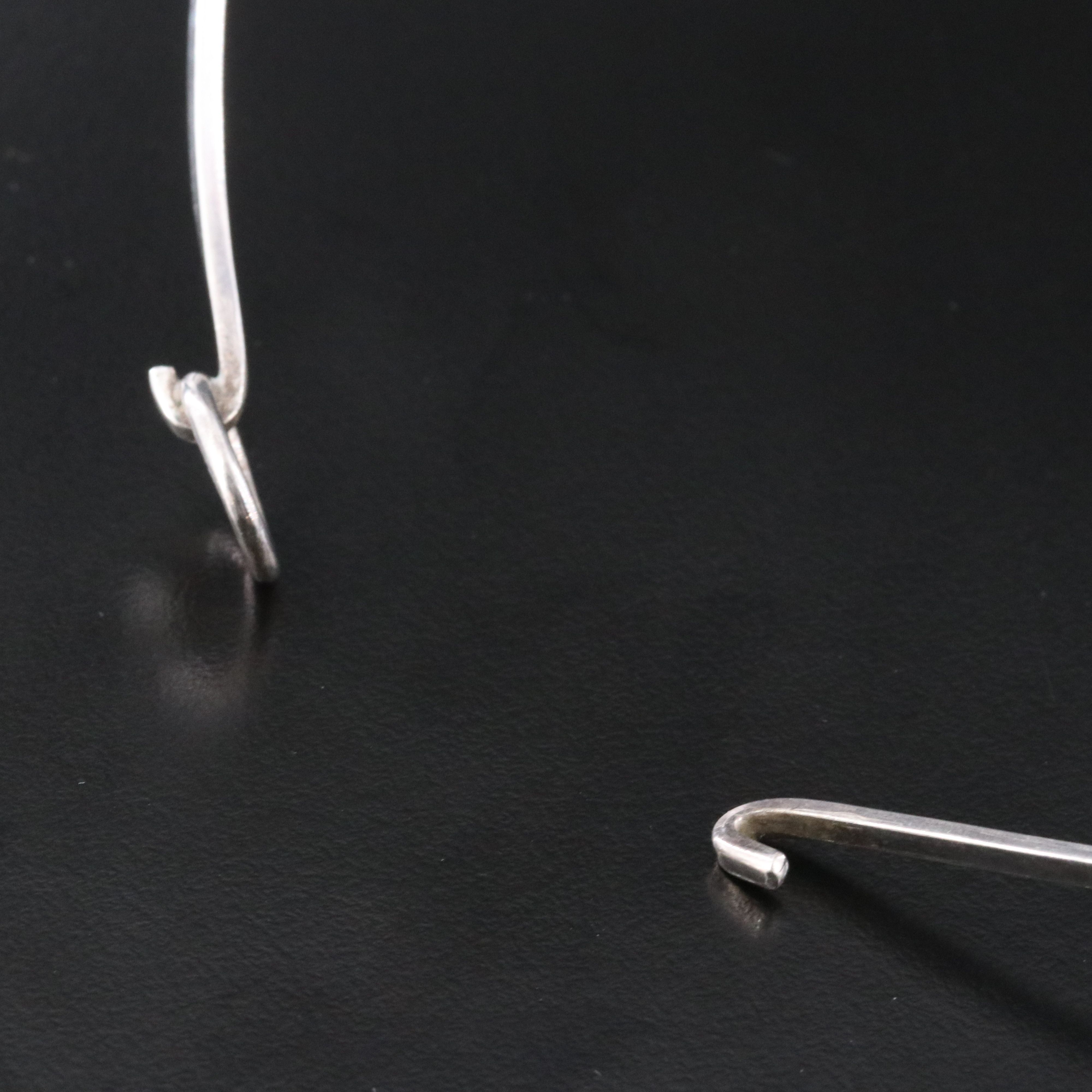 Polish Sterling Amber Wire Collar Necklace