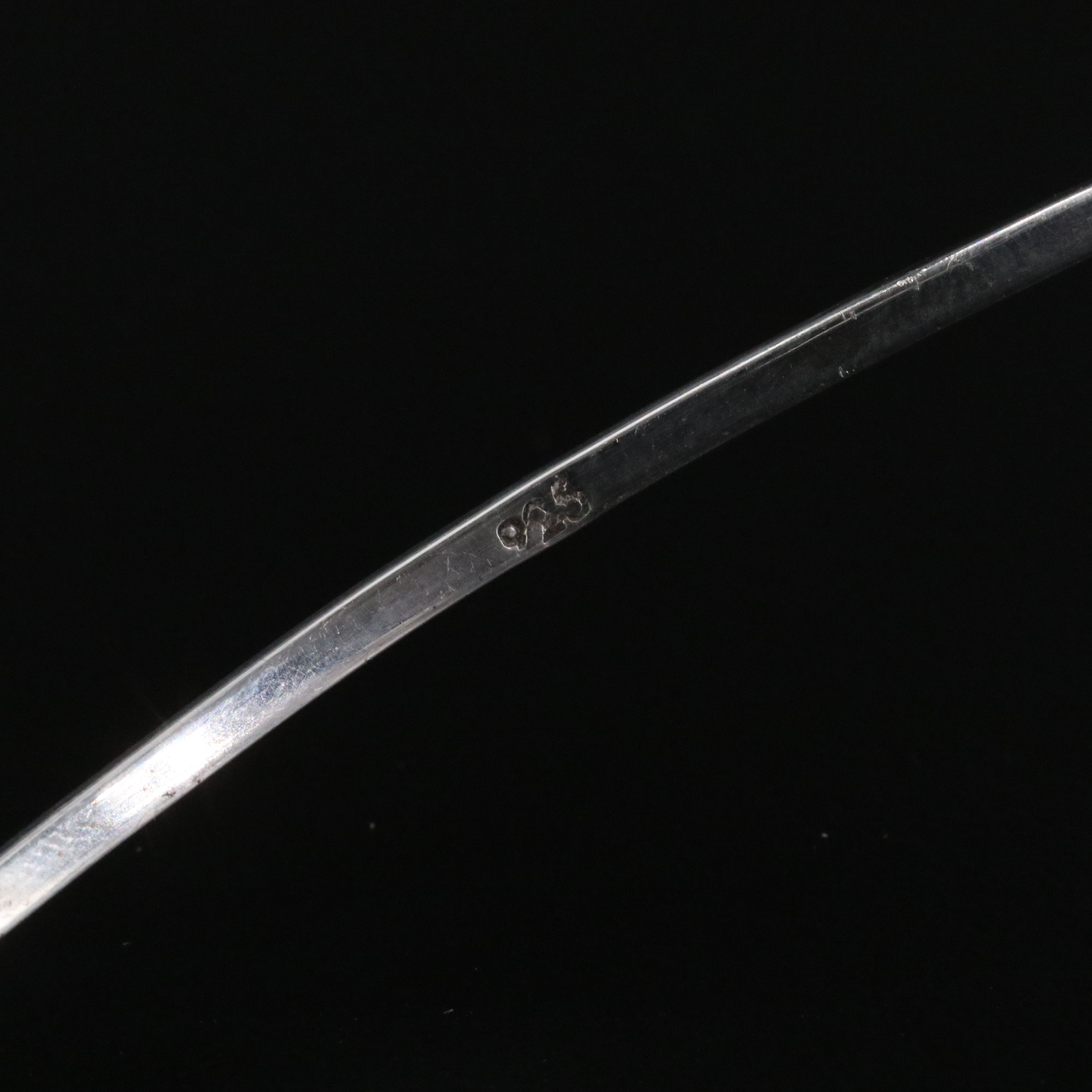 Polish Sterling Amber Wire Collar Necklace