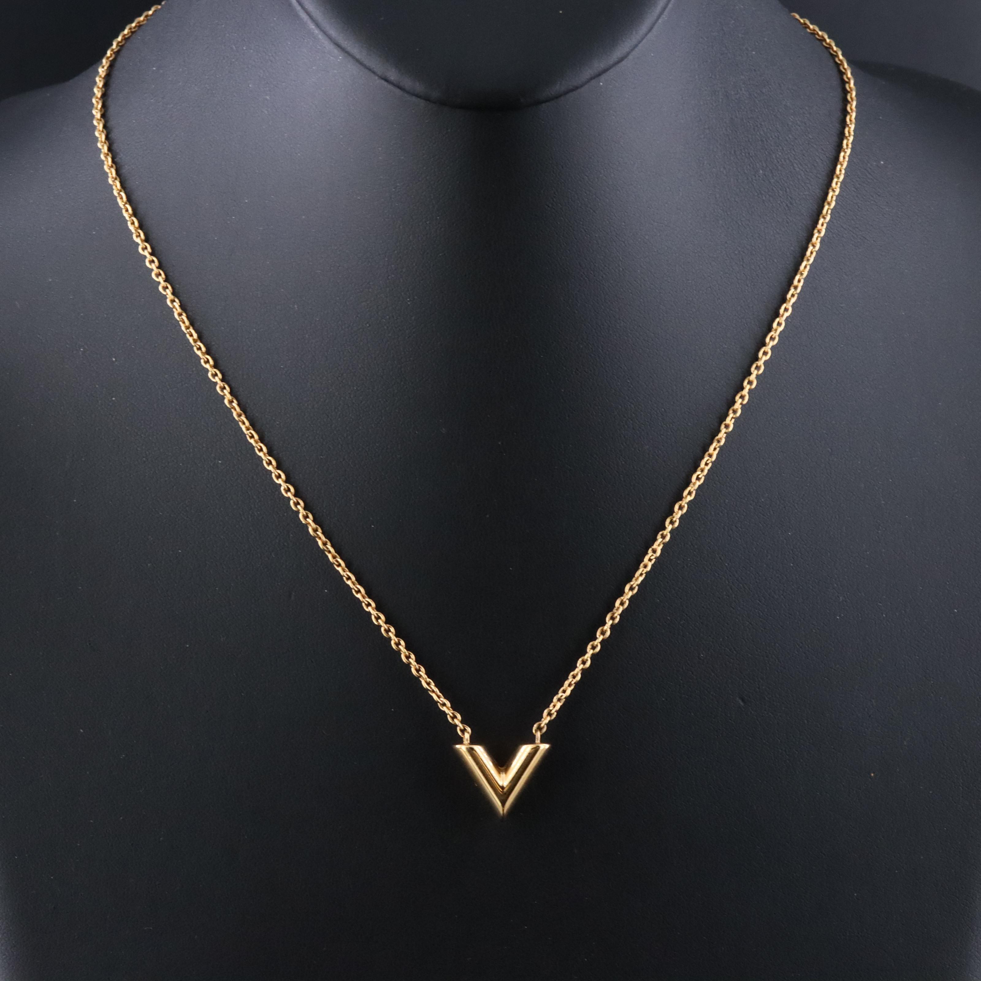Louis Vuitton Essential V Necklace