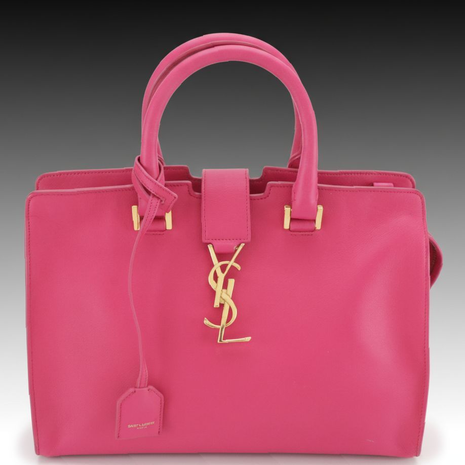 Saint Laurent Two Way Bag in Pink Leather