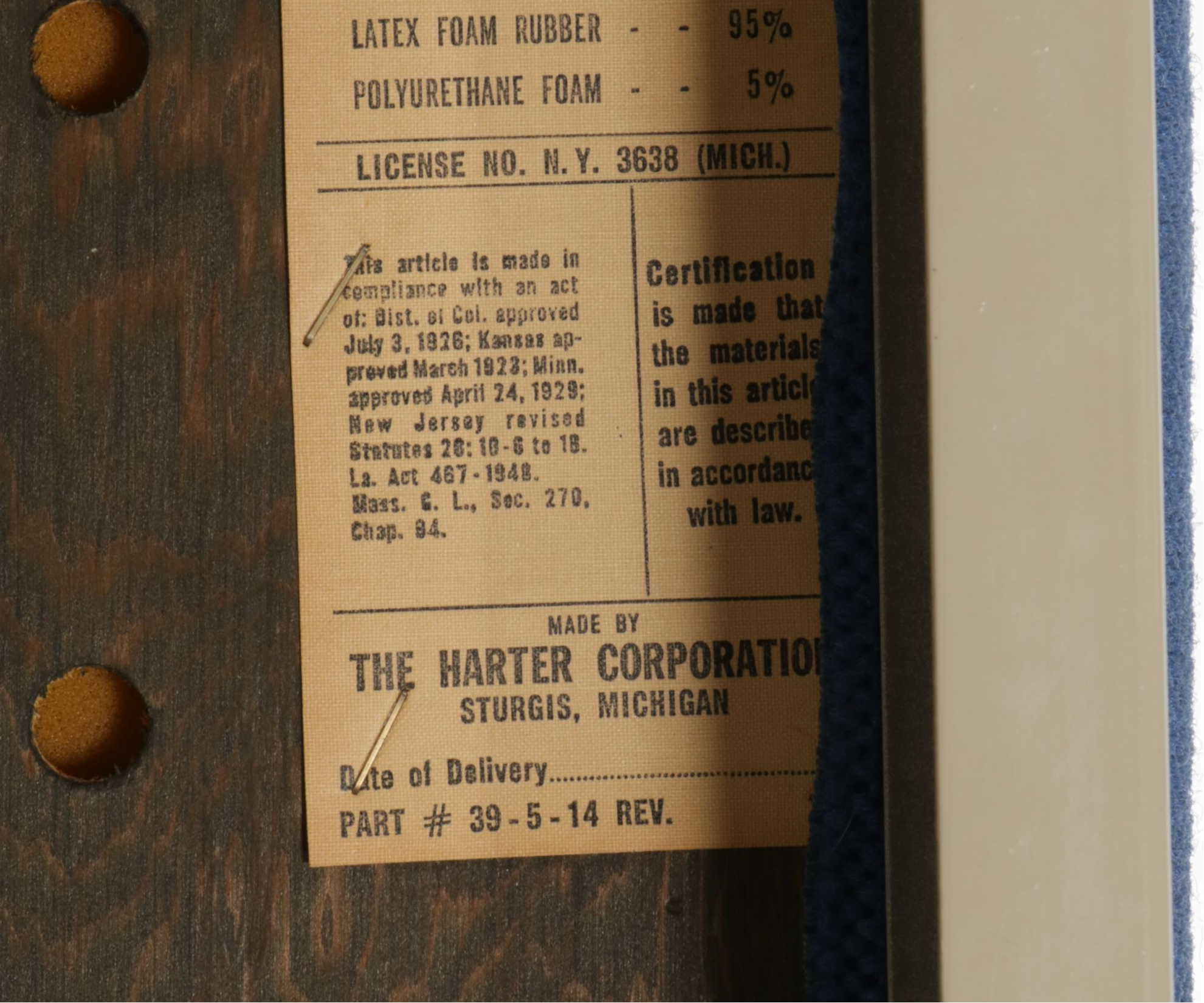 Pair of Harter Metal Frame Office Chairs with Fabric and Faux Leather Upholstery