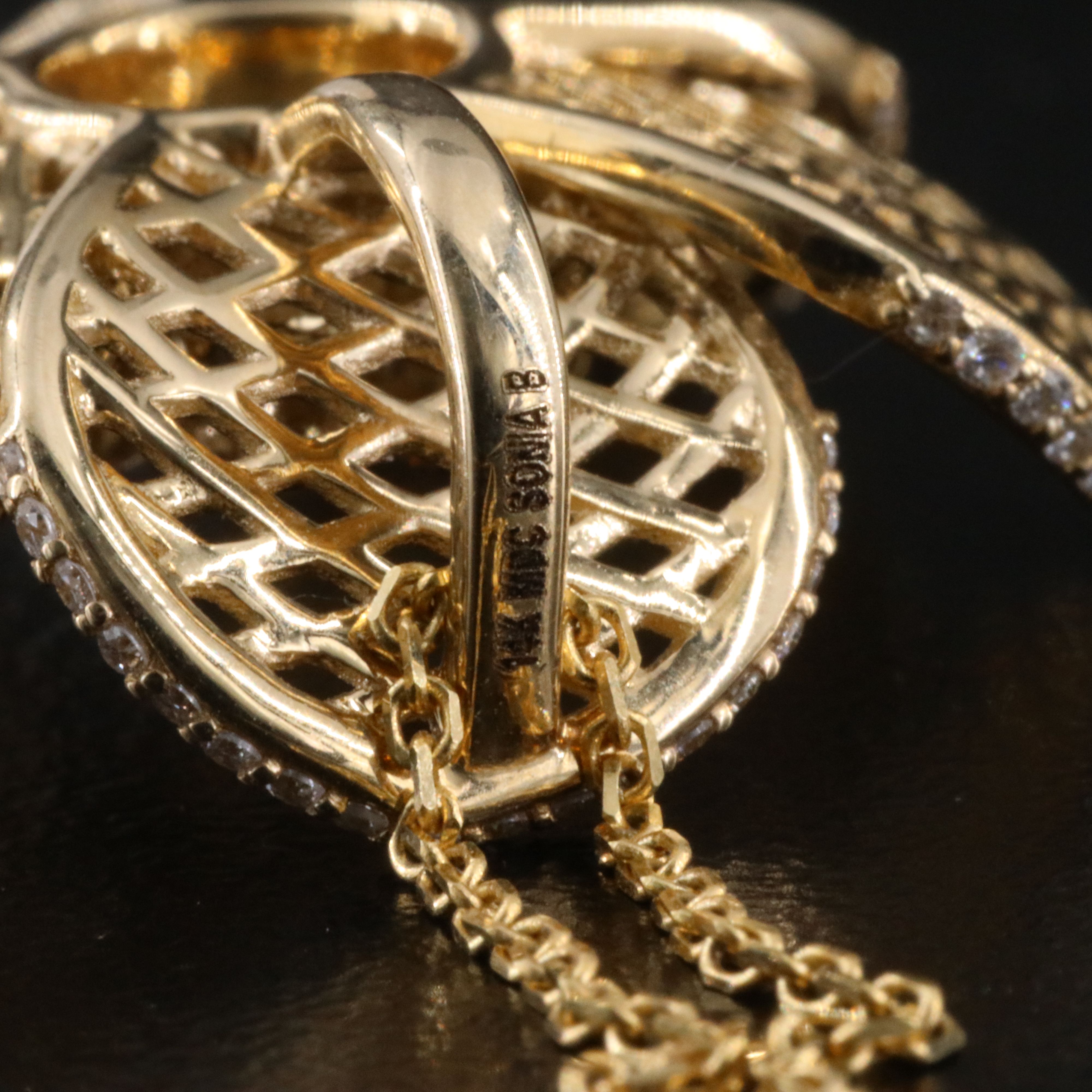 Sonia B. 14K 0.53 CTW Diamond Flower Pendant Necklace