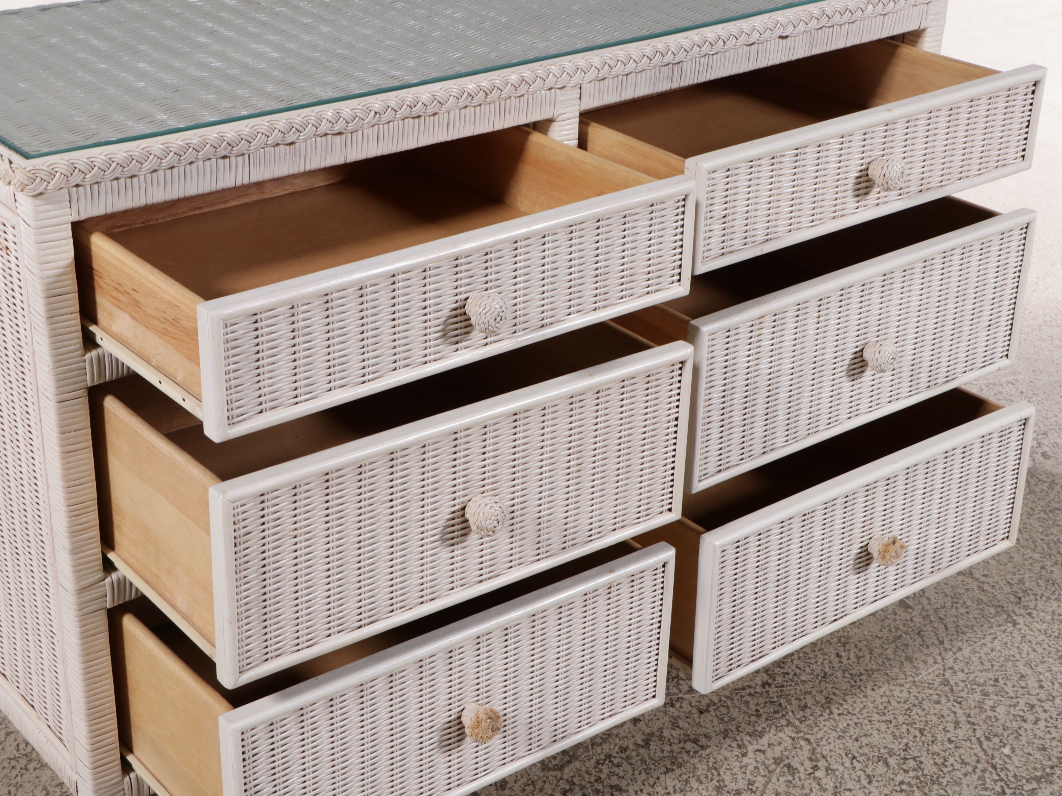 Royalty by Cebu Painted Wicker Dresser