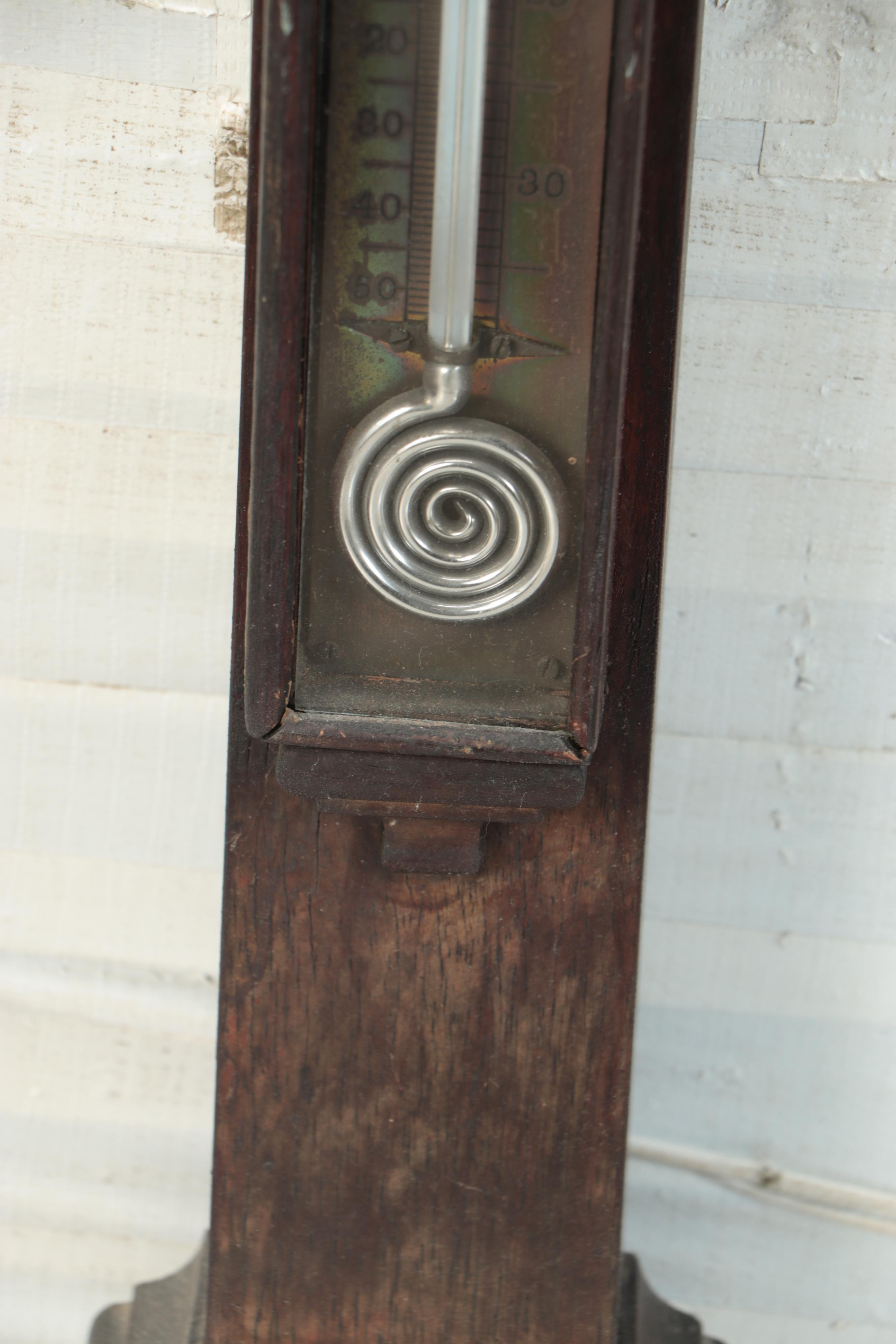 Woodruff's with Charles Wilder Combination Barometer Thermometer, Antique