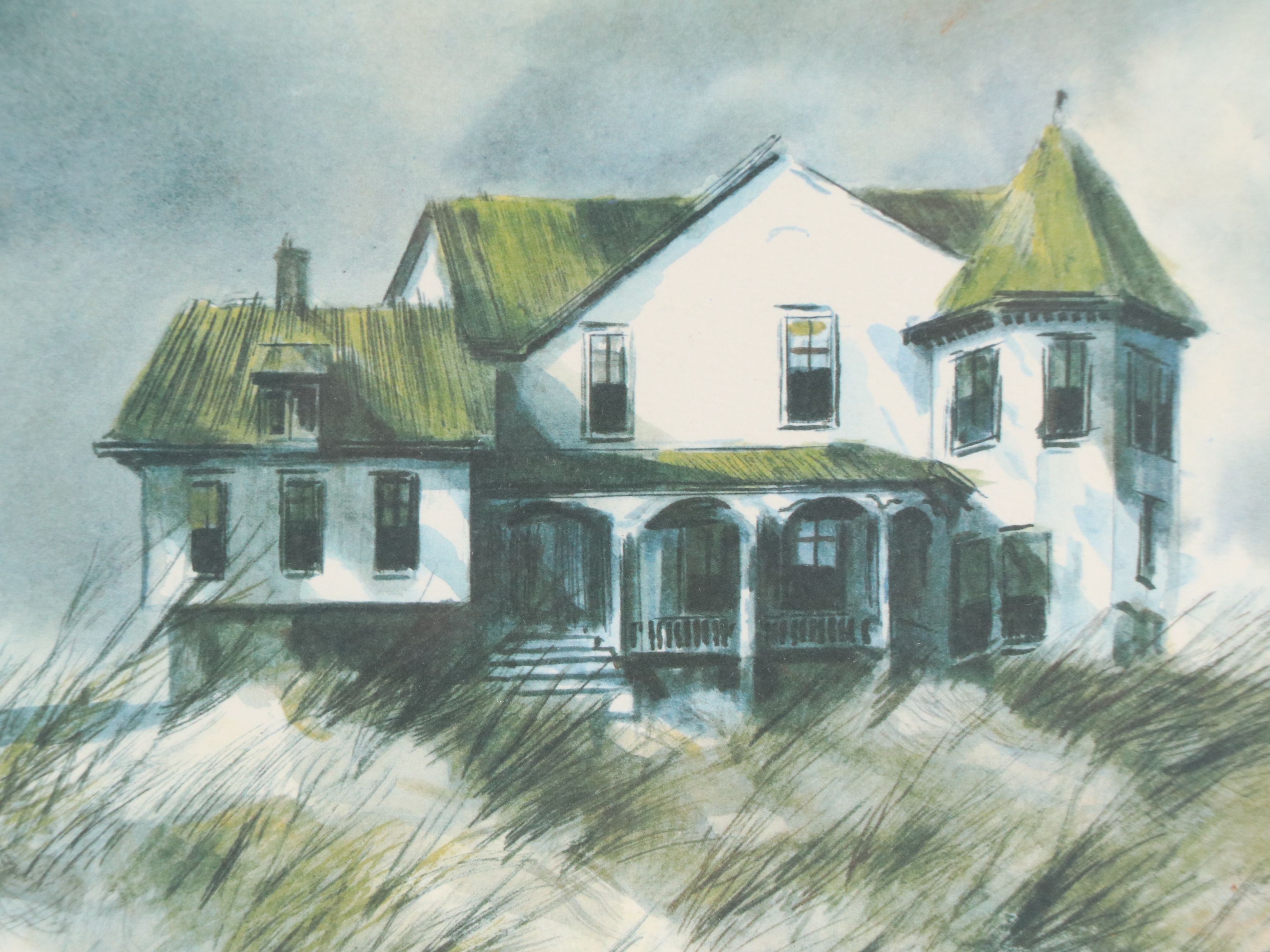 Robert Fabe Offset Lithograph "Nearing Storm," Late 20th Century