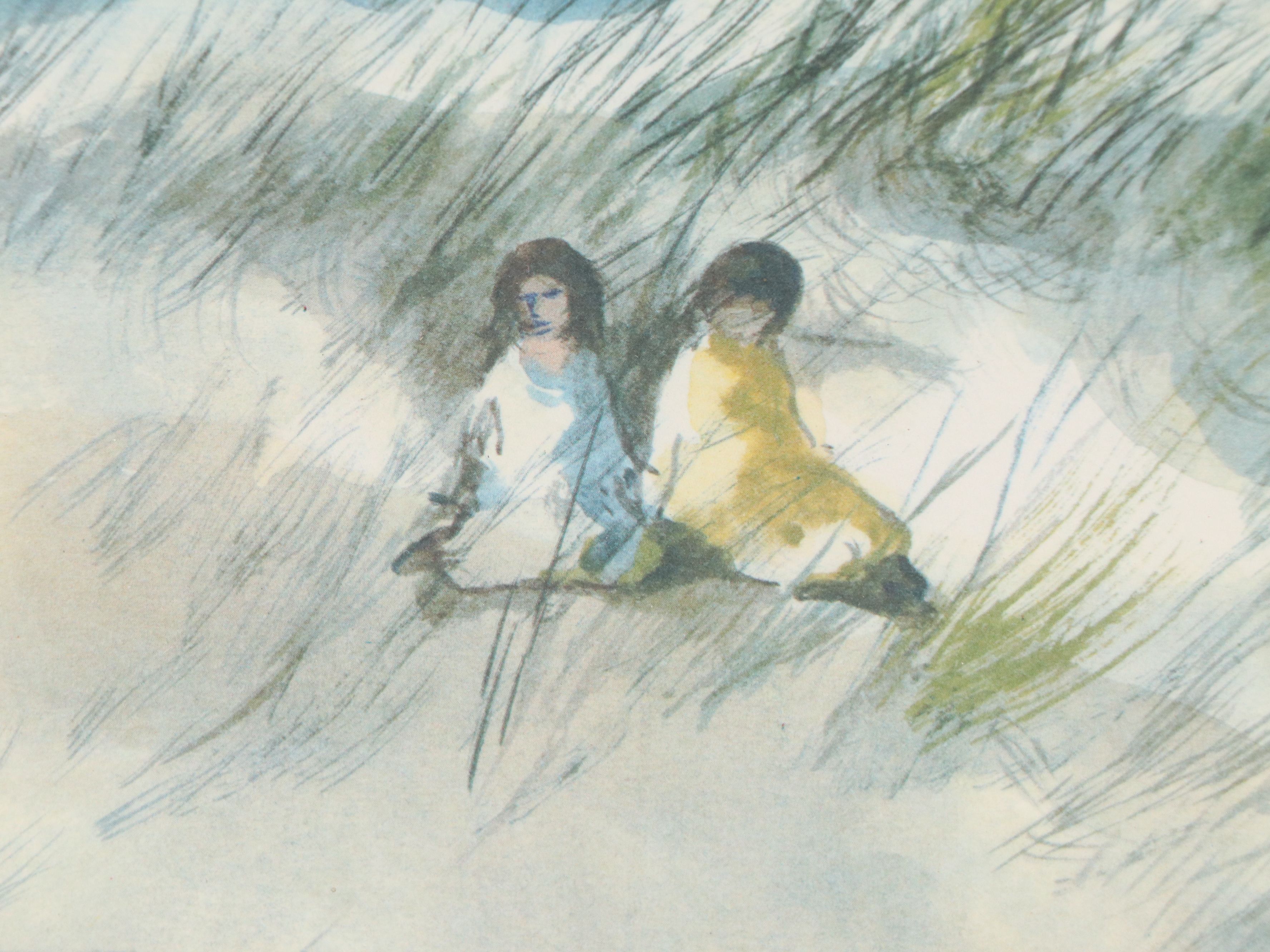 Robert Fabe Offset Lithograph "Nearing Storm," Late 20th Century