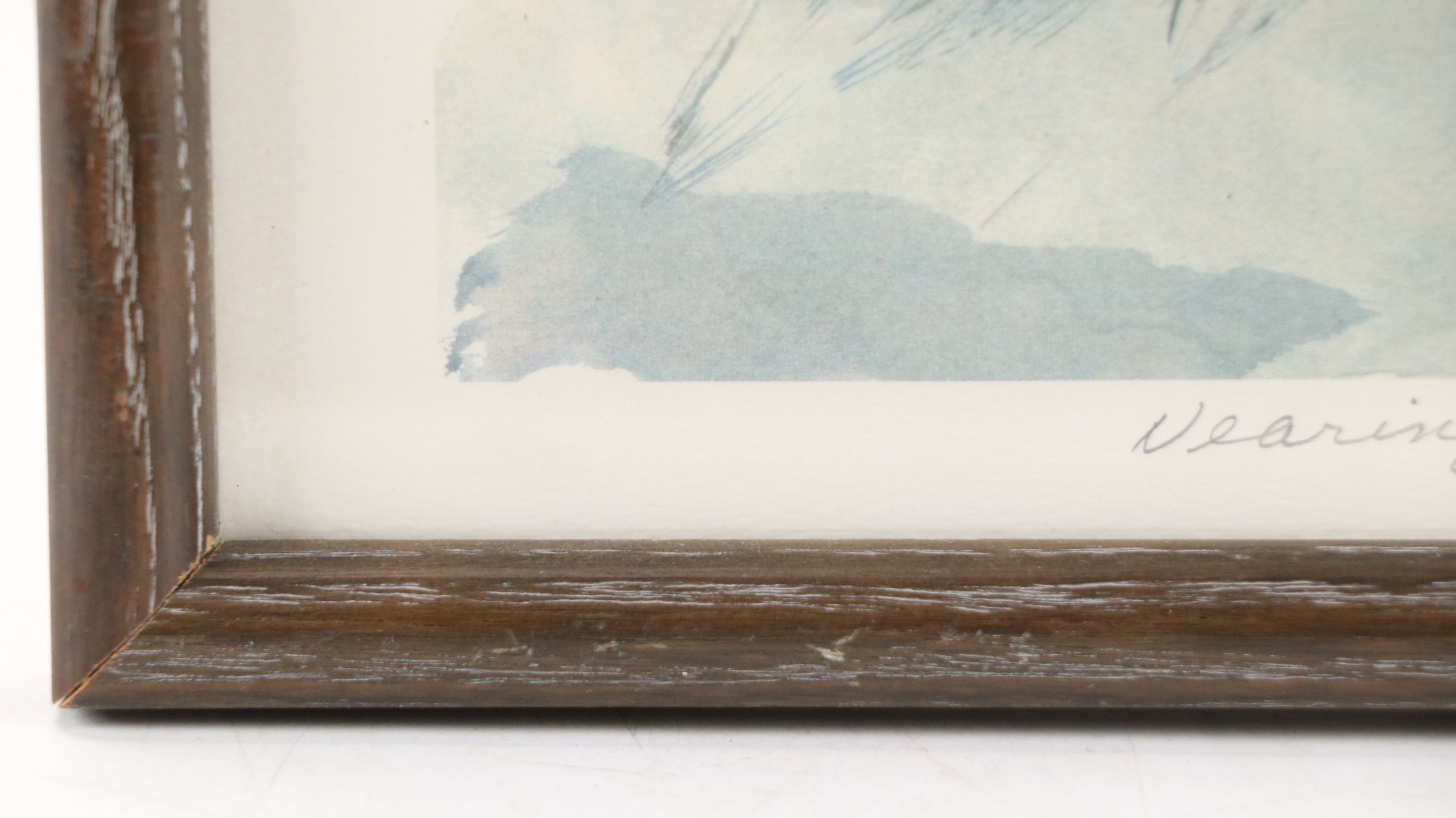 Robert Fabe Offset Lithograph "Nearing Storm," Late 20th Century