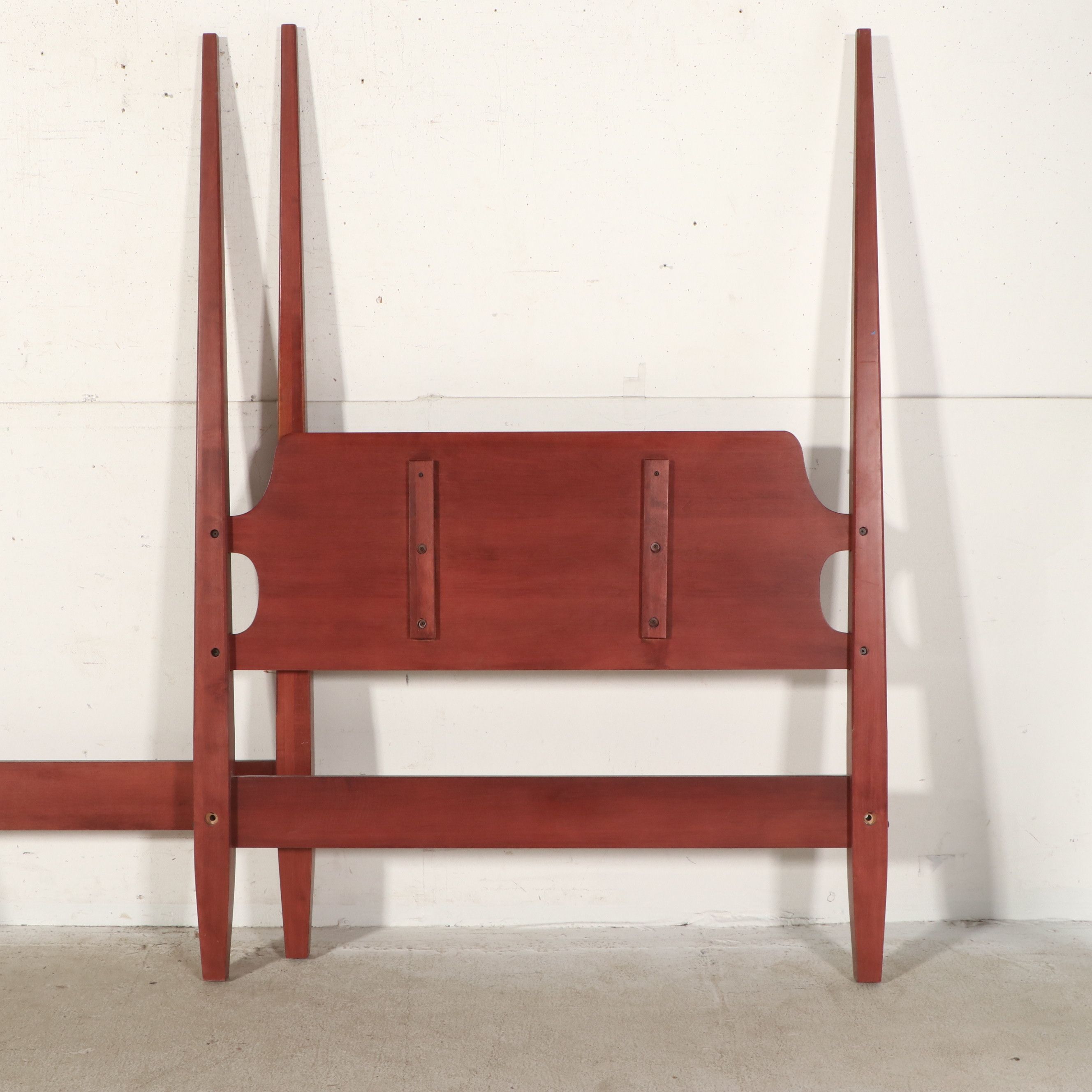 Ethan Allen Shaker Style Cherry Canopy Bed Frame