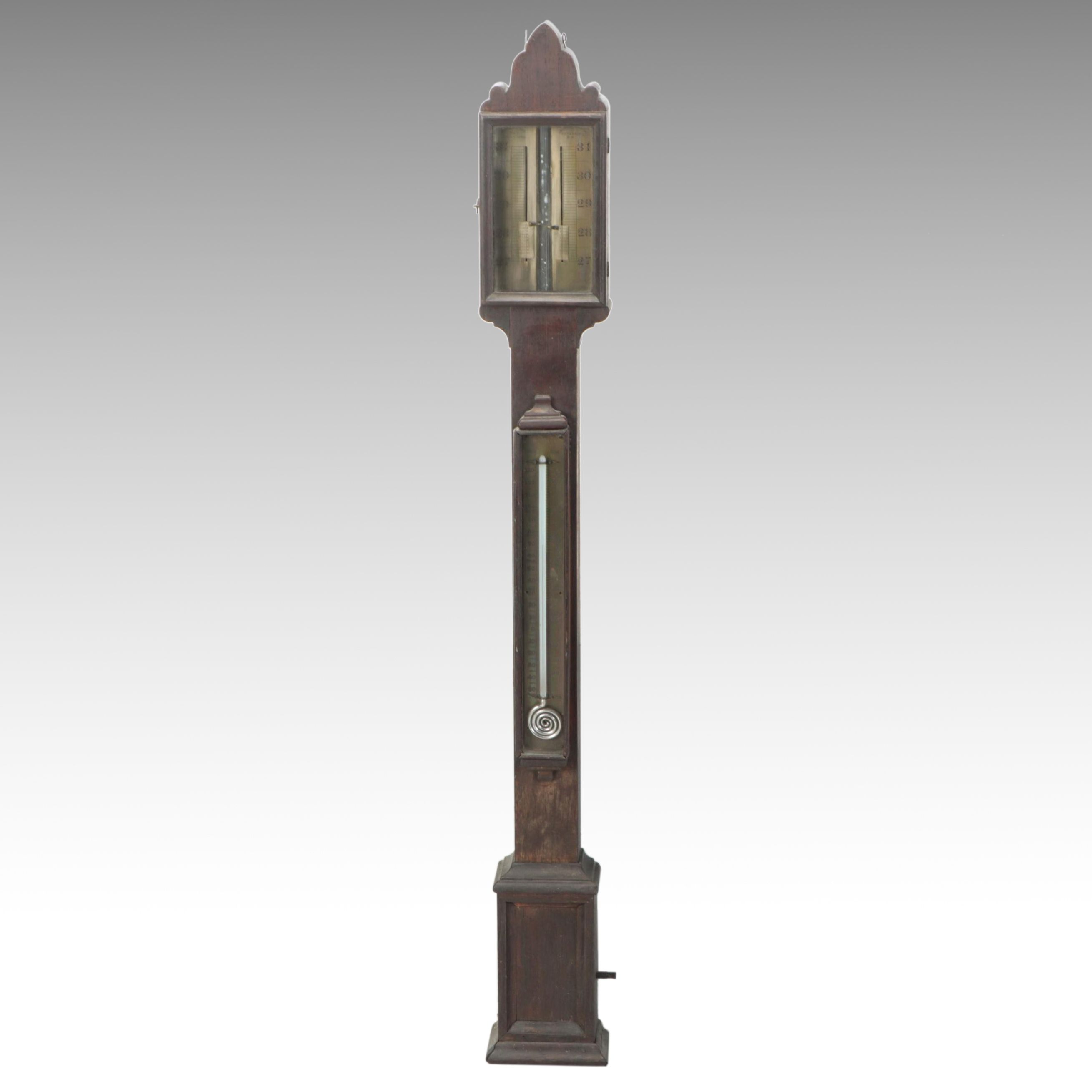 Woodruff's with Charles Wilder Combination Barometer Thermometer, Antique