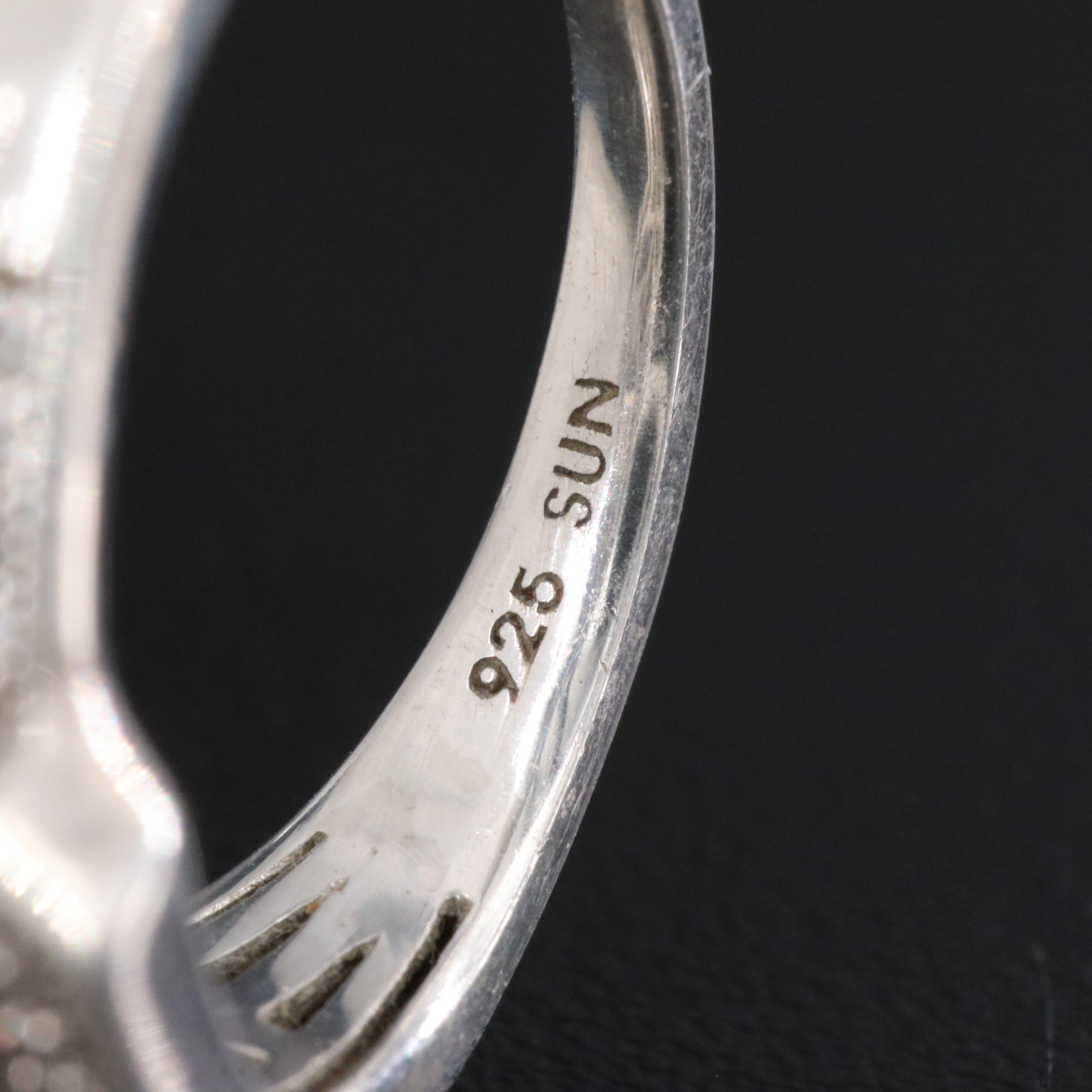 Sterling Diamond Ring