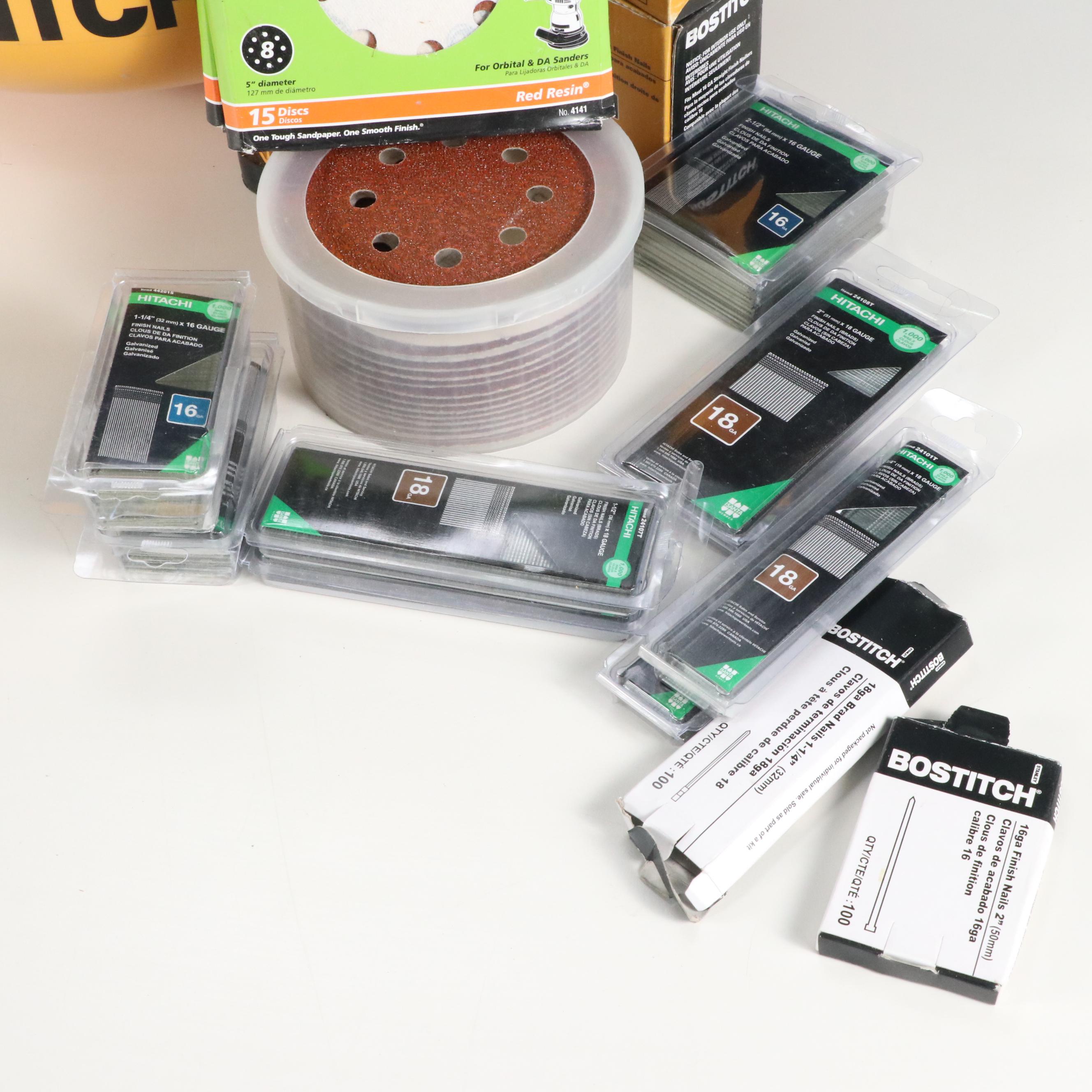 Bostitch Compressor with Nail Guns and Accessories