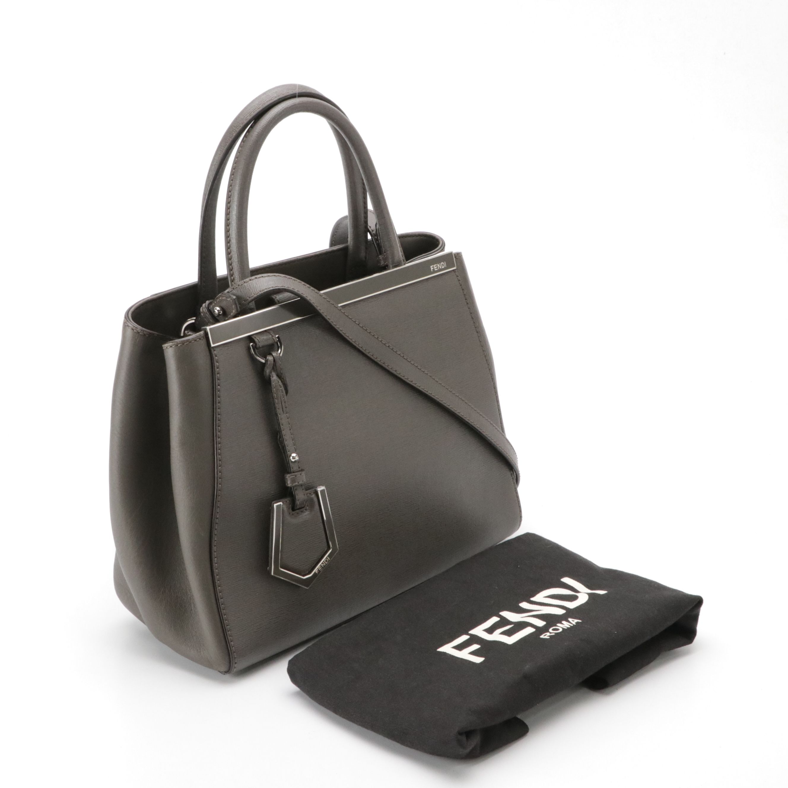 Fendi Vitello Leather Petite 2Jours Two-Way Tote Bag