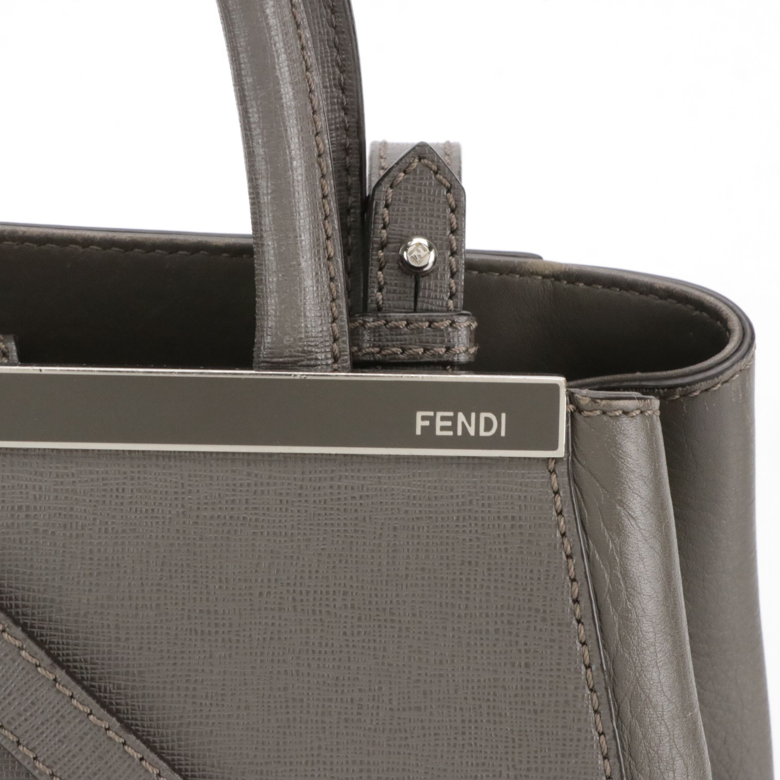 Fendi Vitello Leather Petite 2Jours Two-Way Tote Bag