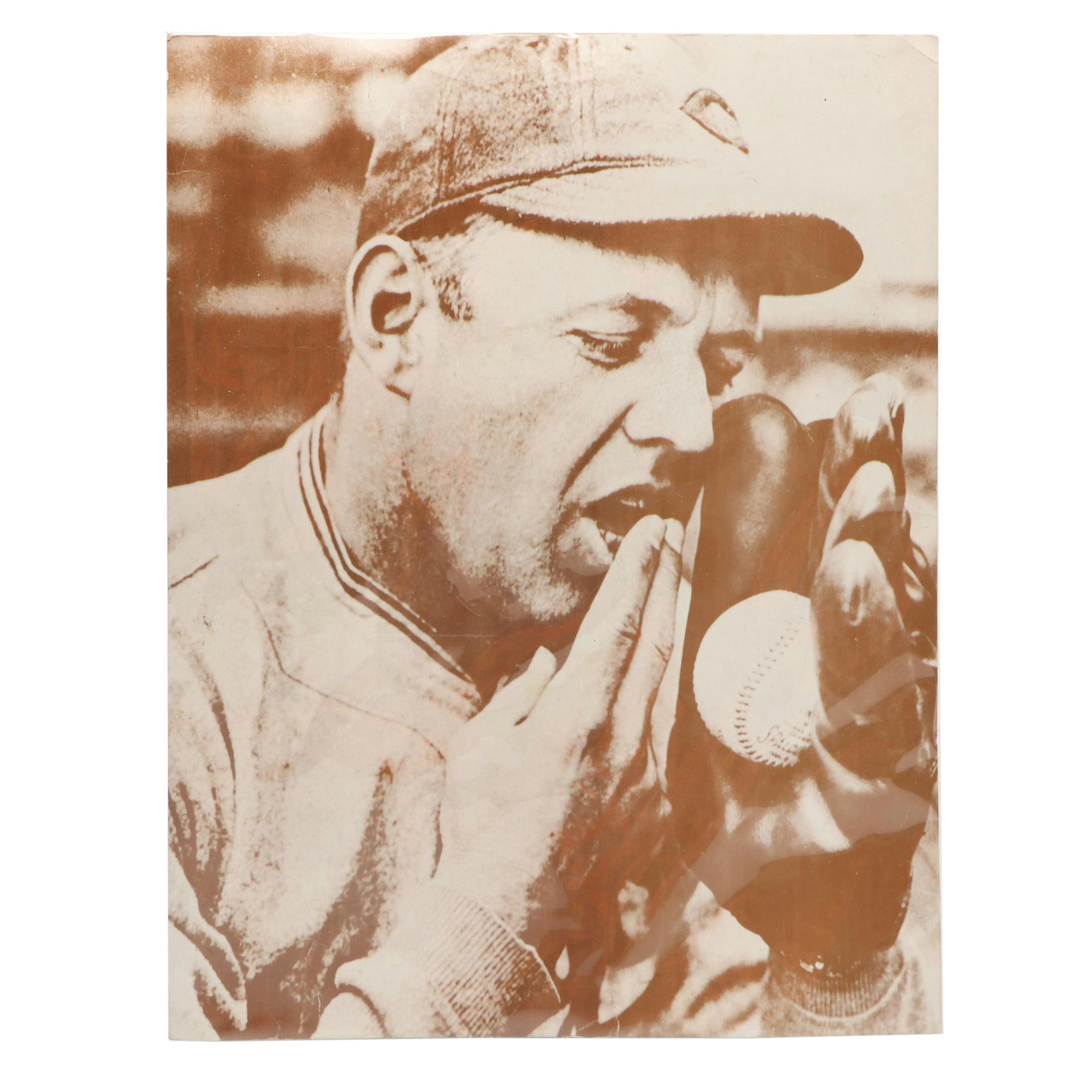 Halftone of Burleigh Grimes
