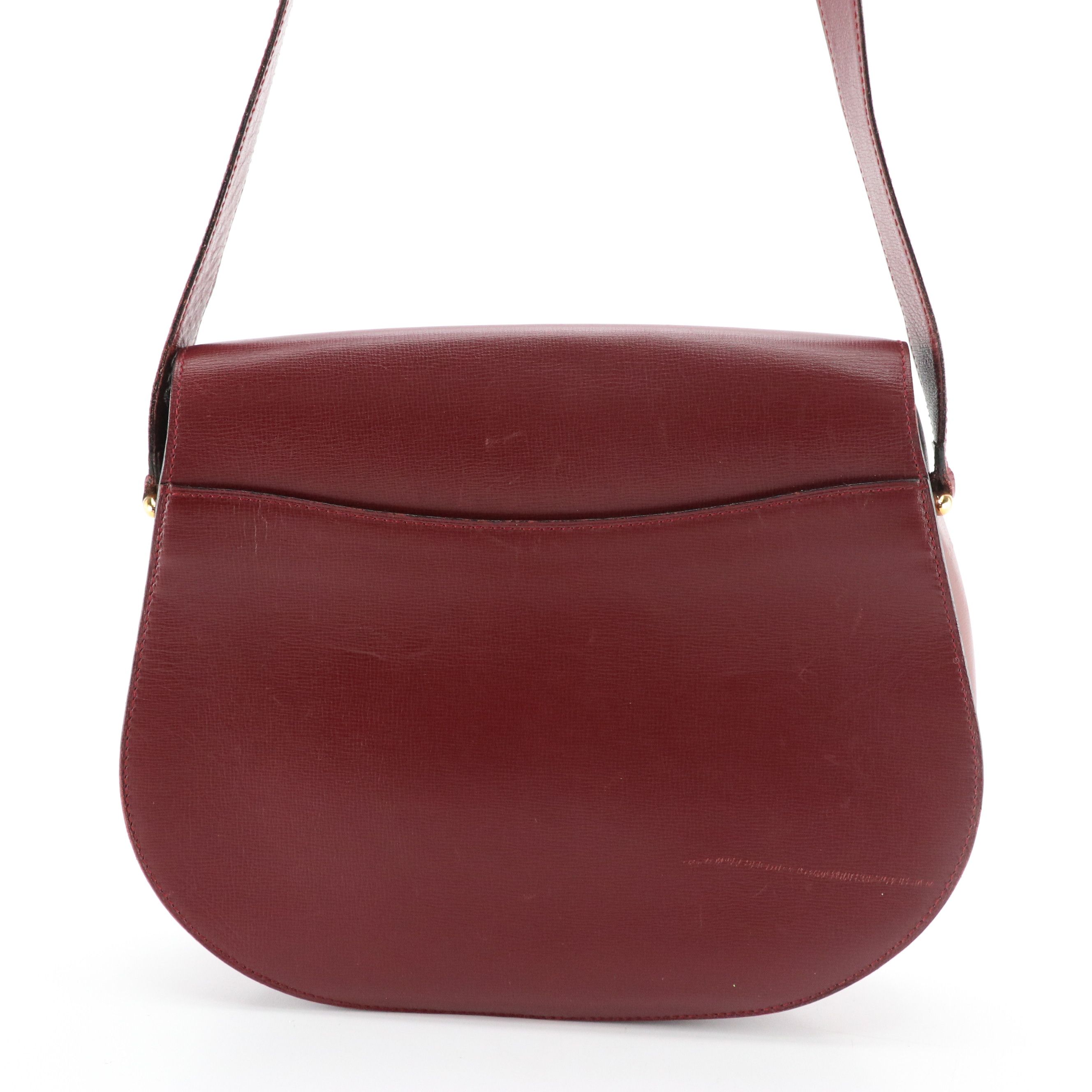 Cartier Must de Cartier Shoulder Bag in Bordeaux Leather