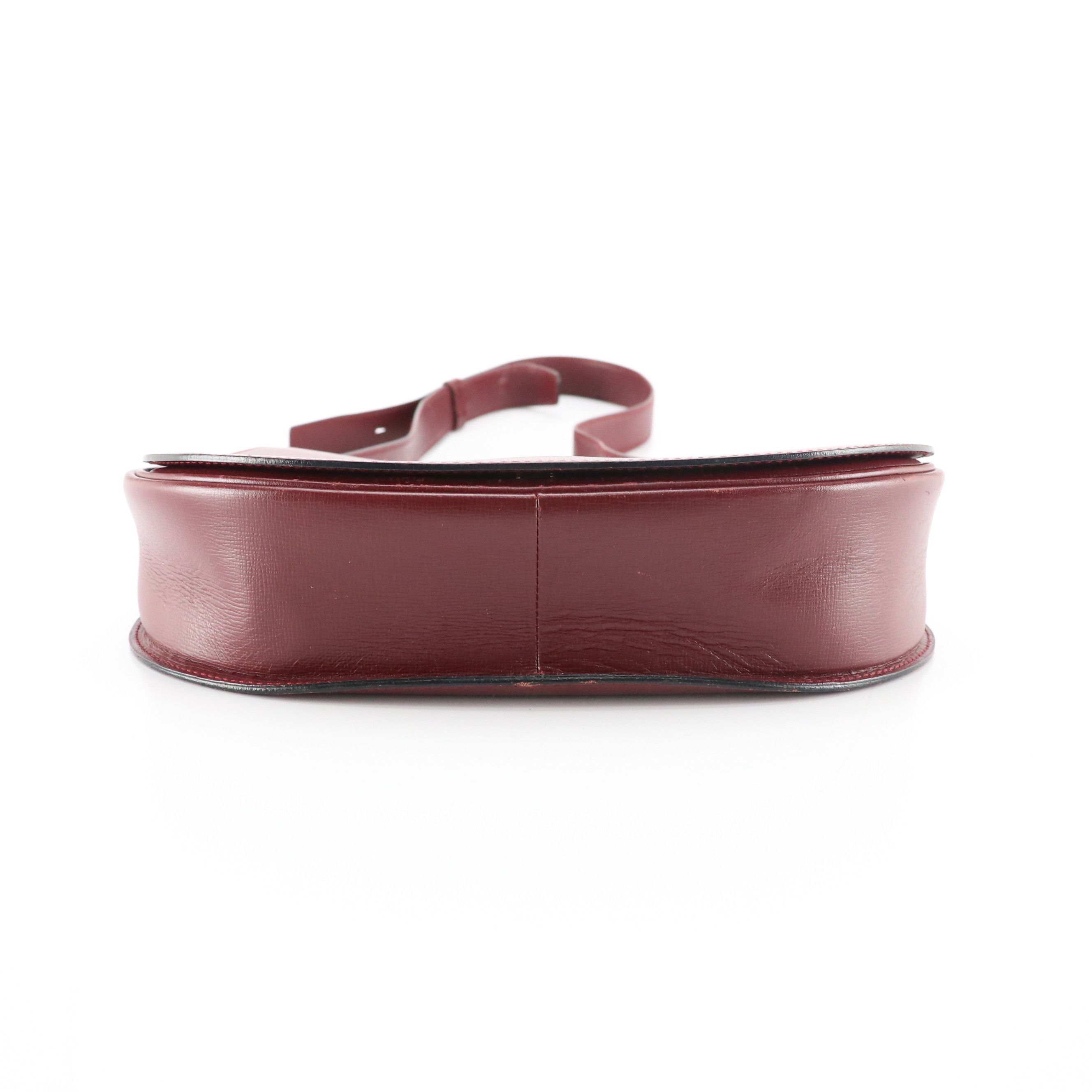 Cartier Must de Cartier Shoulder Bag in Bordeaux Leather