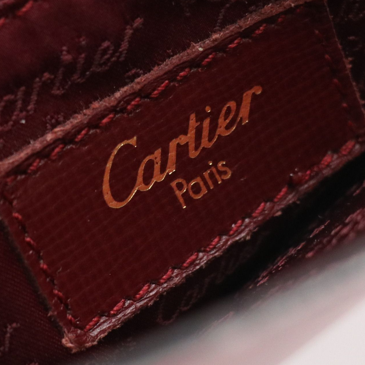 Cartier Must de Cartier Shoulder Bag in Bordeaux Leather